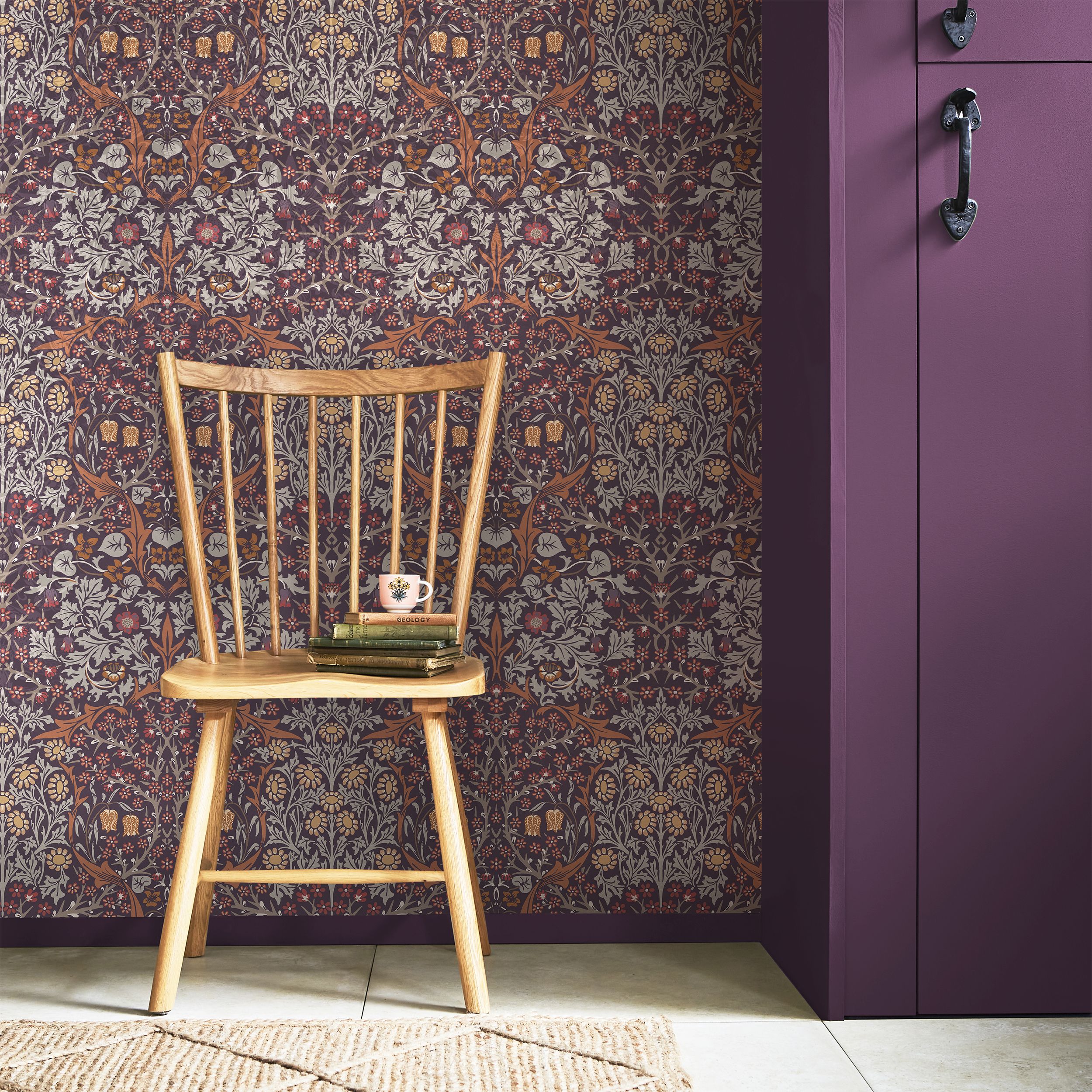 William Morris Gallery Collection Plum Blackthorn Smooth Wallpaper