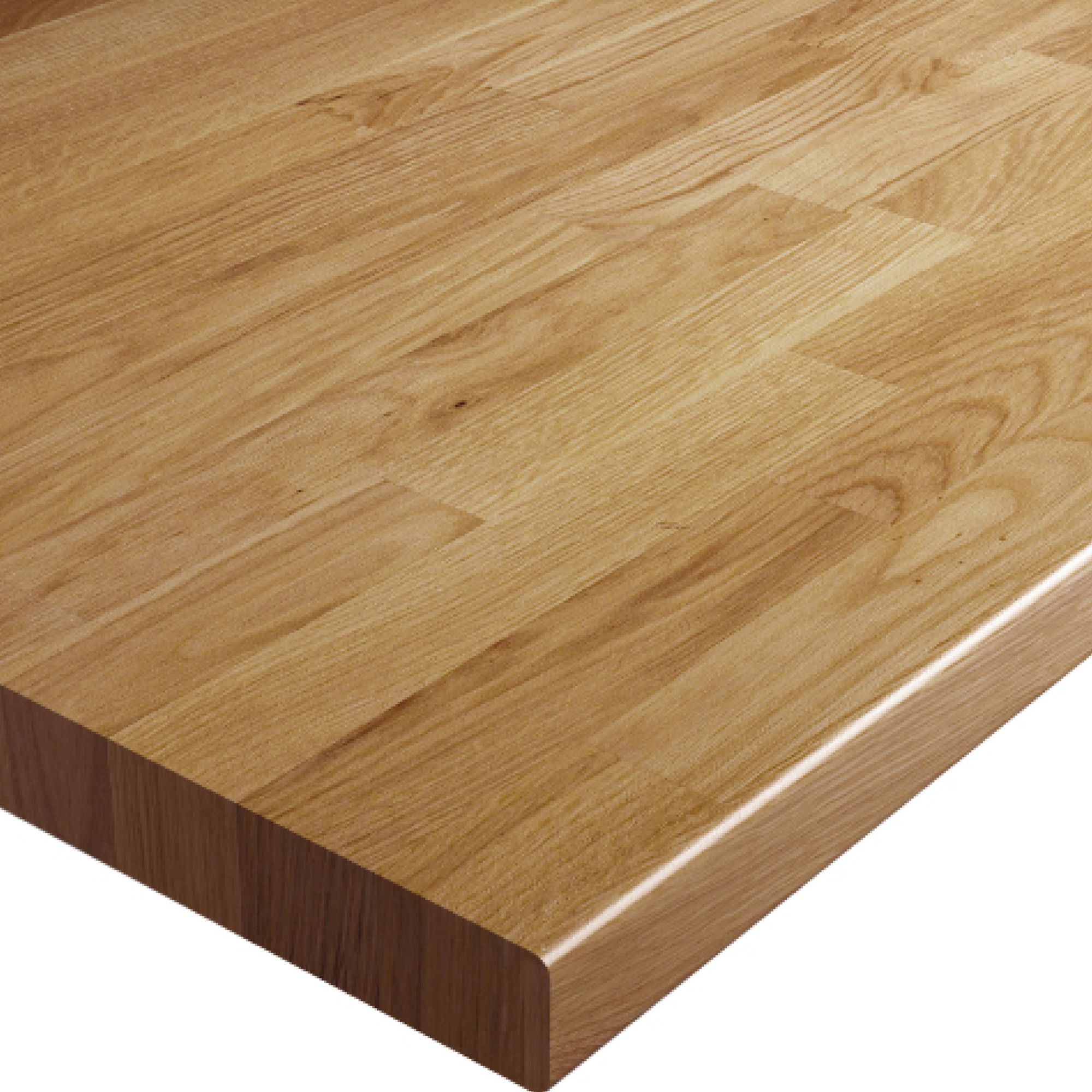 Wilsonart Colmar oak Wood effect Laminate Post-formed edge Kitchen Breakfast bar, (L)3000mm (W)900mm (T)38mm