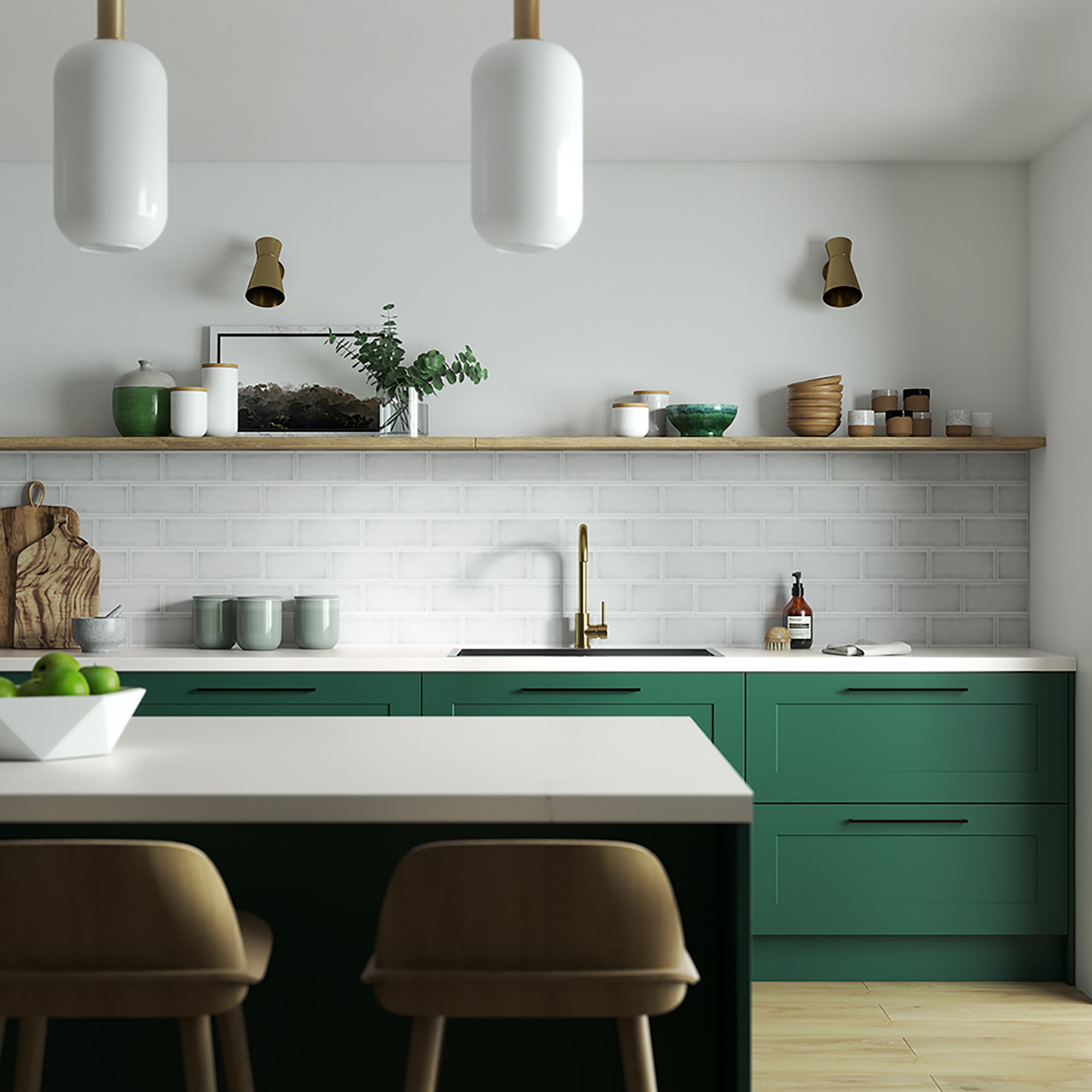Wilsonart Marbre de paros Matt White Marble effect Laminate Square edge Kitchen Breakfast bar, (L)3000mm (W)900mm (T)22mm