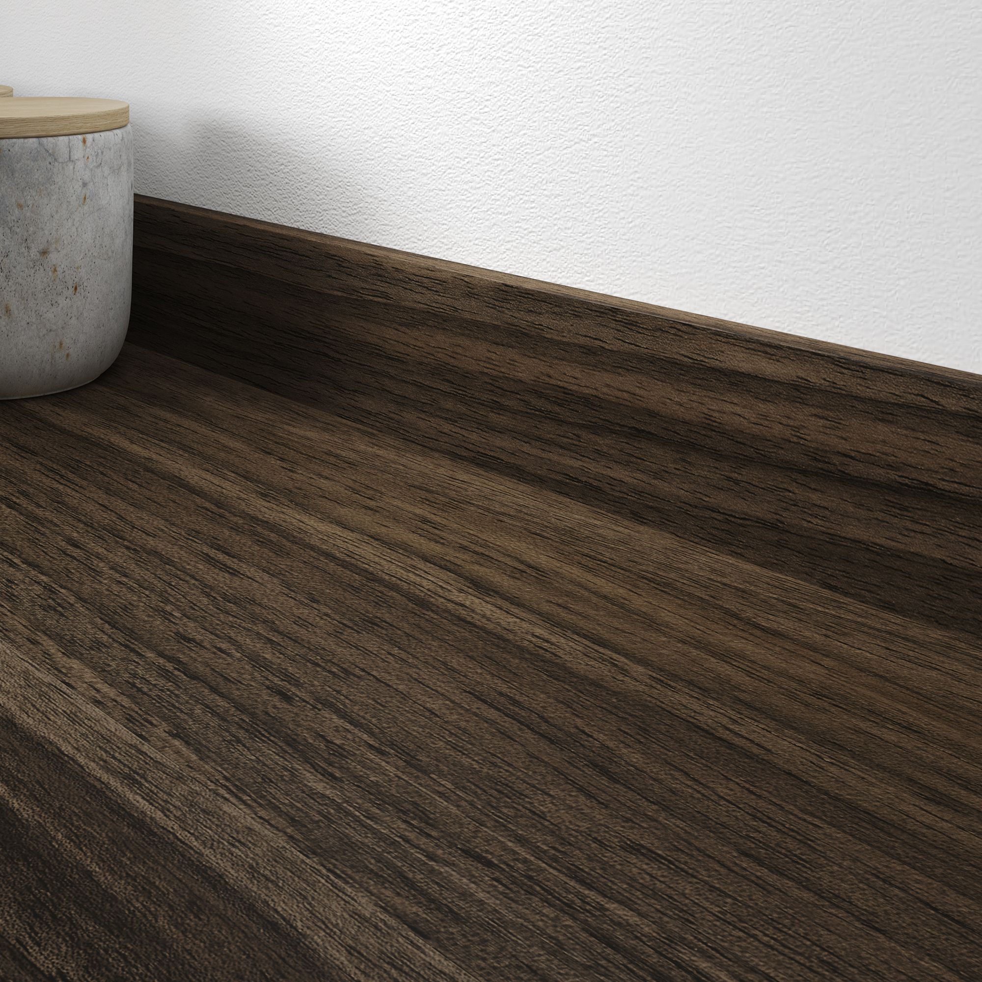 Wilsonart Noyer Flamme Brown Dark wood effect Laminate Square edge Kitchen Breakfast bar, (L)3000mm (W)900mm (T)38mm