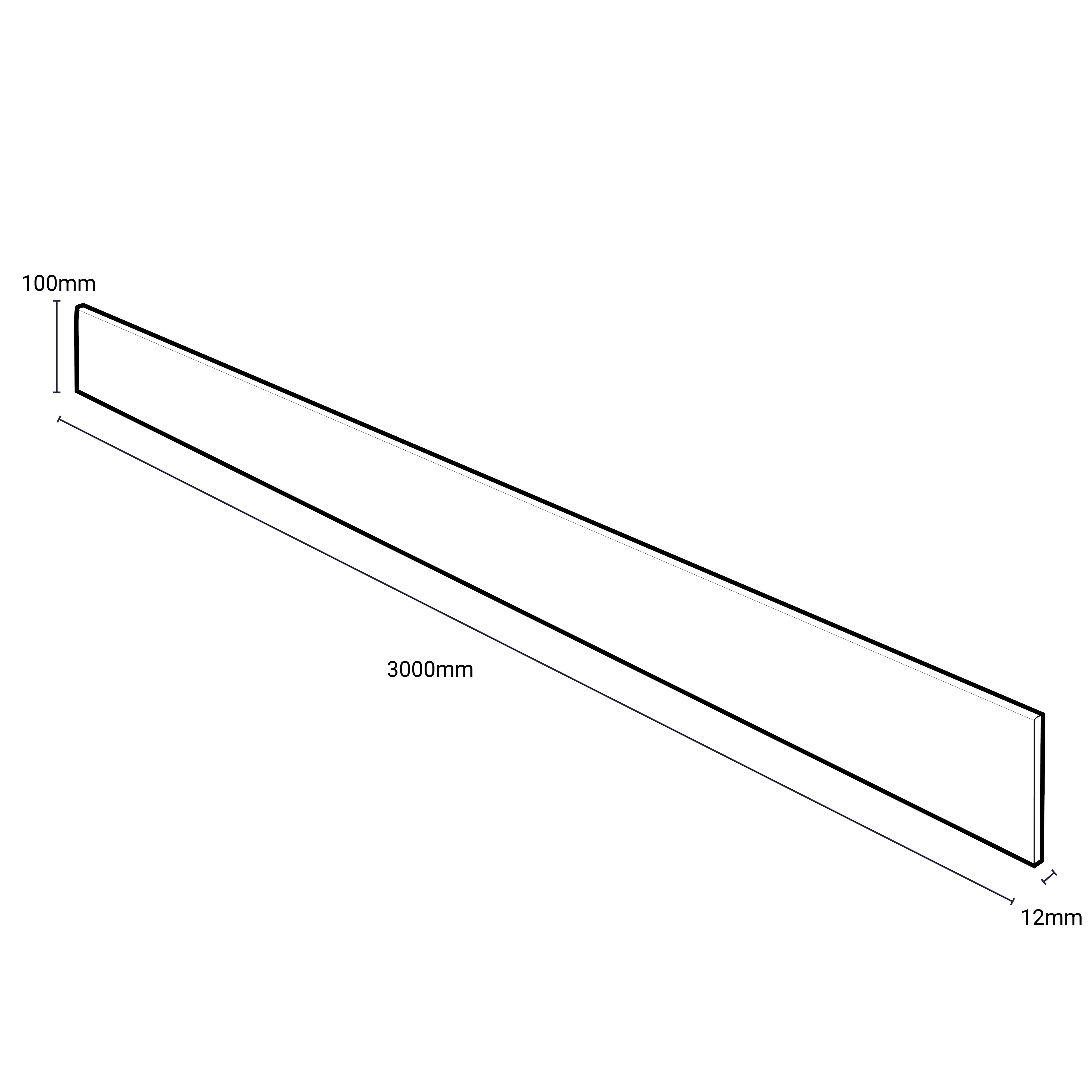 Wilsonart Pokhara Matt Beige Marble effect Compact Laminate Kitchen Upstand (L)3000mm