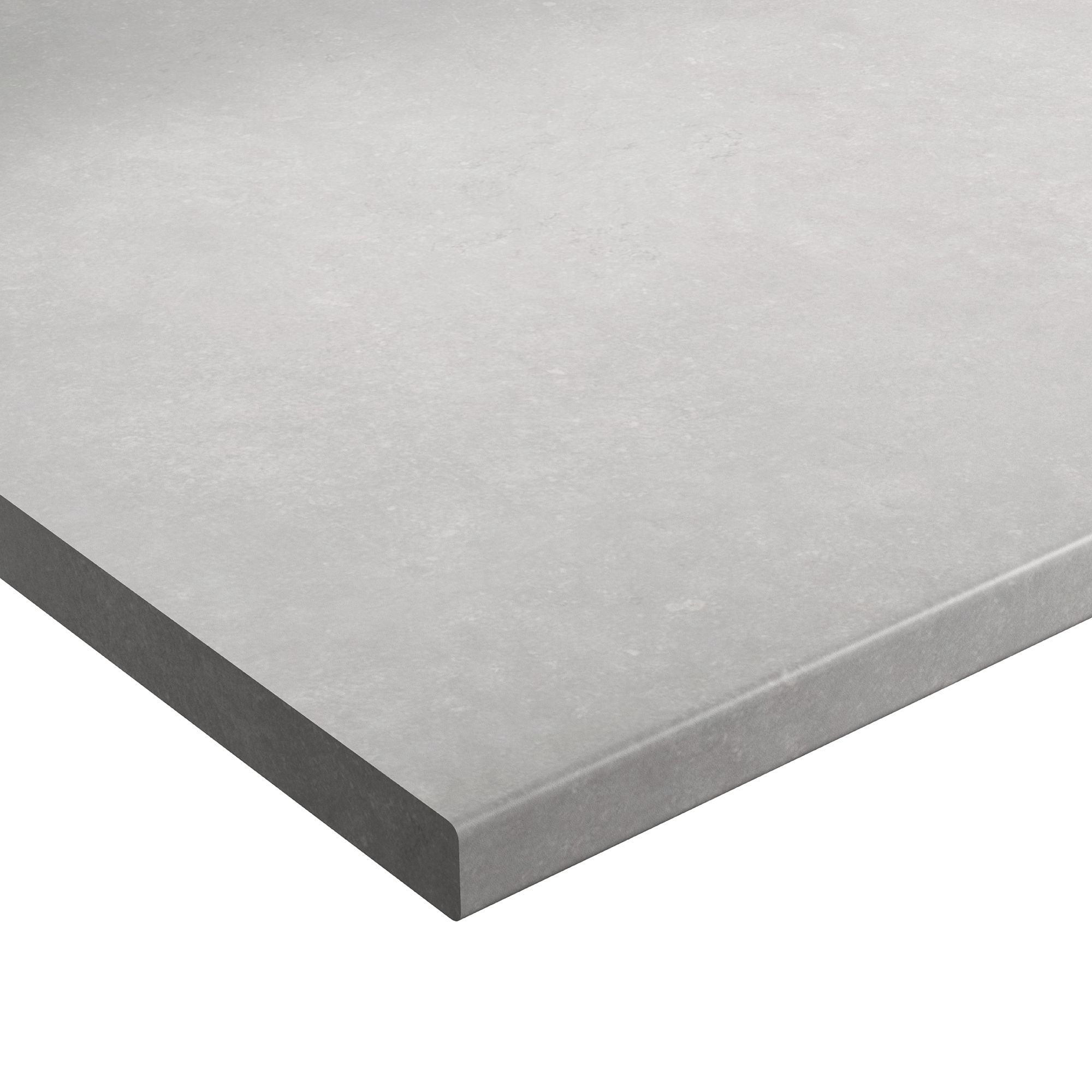Wilsonart Tectonica Grey Stone effect Laminate Post-formed edge Kitchen Breakfast bar, (L)3000mm (W)900mm (T)38mm