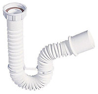 Wirquin White Solvent weld Waste pipe Connector (Dia)31.8mm
