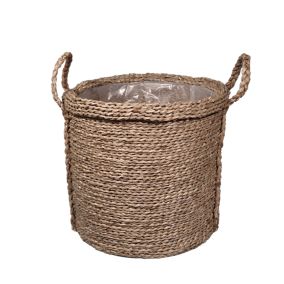 Witoto Natural Seagrass Circular Plant pot (Dia)39cm