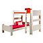 Wizard White wash Single High sleeper bed extension kit