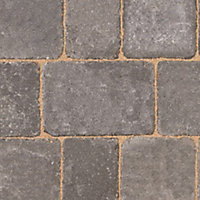 Woburn rumbled Graphite Block paving (L)200mm (W)134mm (T)50mm