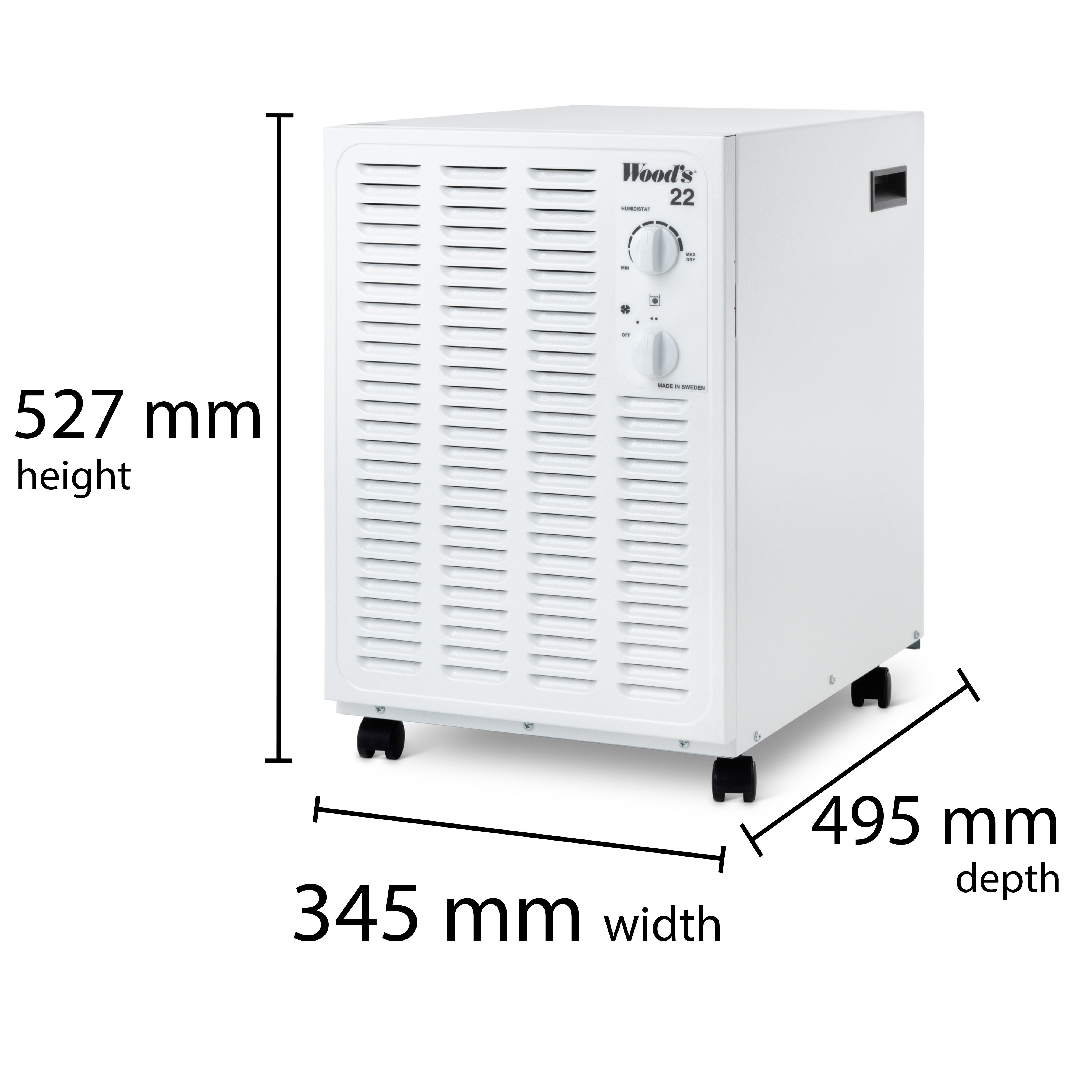 Wood's 13.5L Dehumidifier SW22-FW