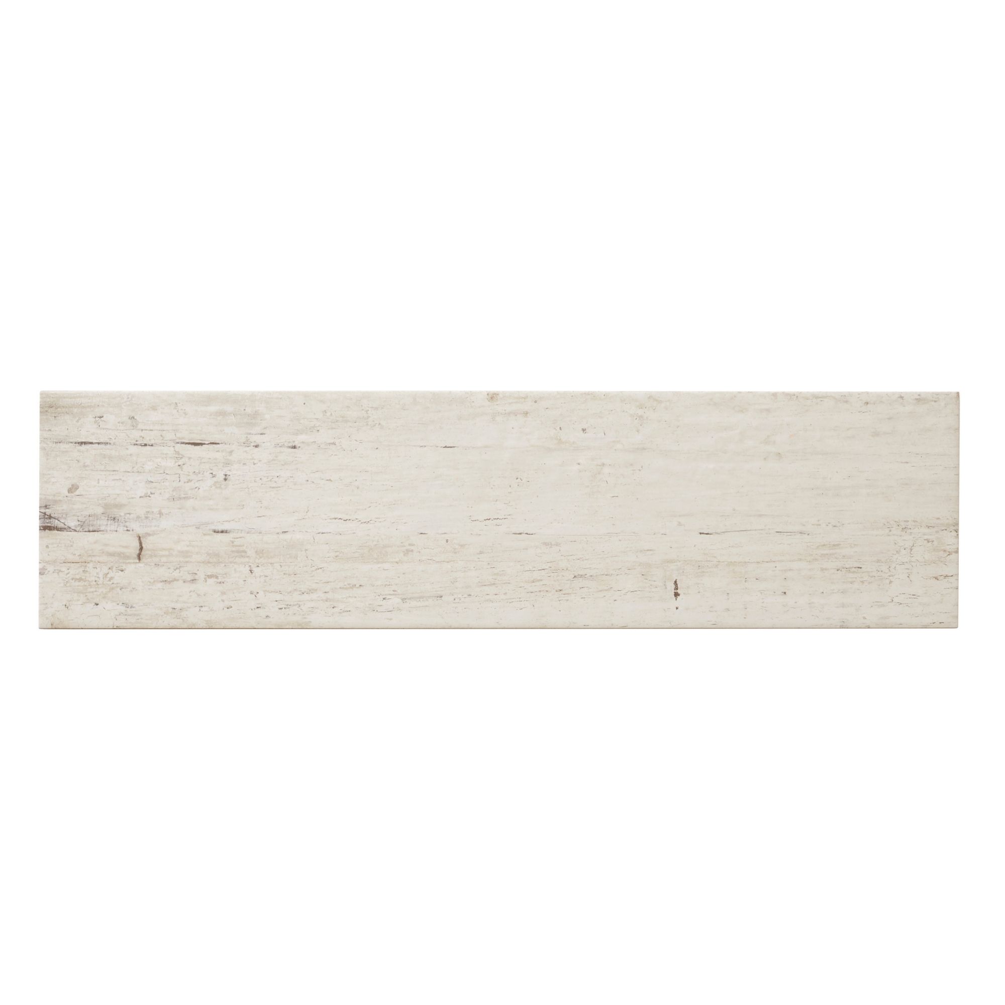 Worn wood Grey Matt Wood effect Porcelain Wall & floor Tile, Pack of 11, (L)600mm (W)150mm