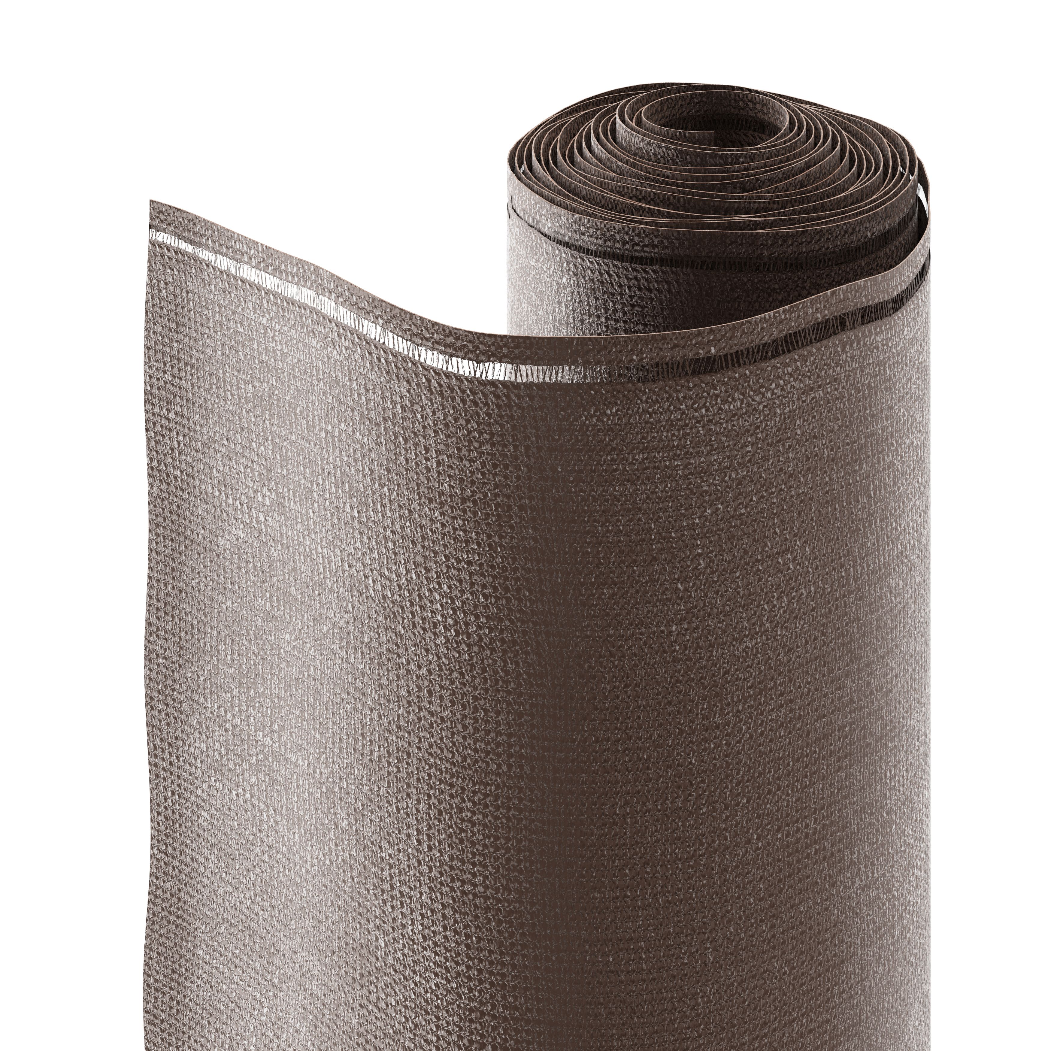 Woven breeze Brown High-density polyethylene (HDPE) & woven fibre Garden screen (H)1m (W)3m