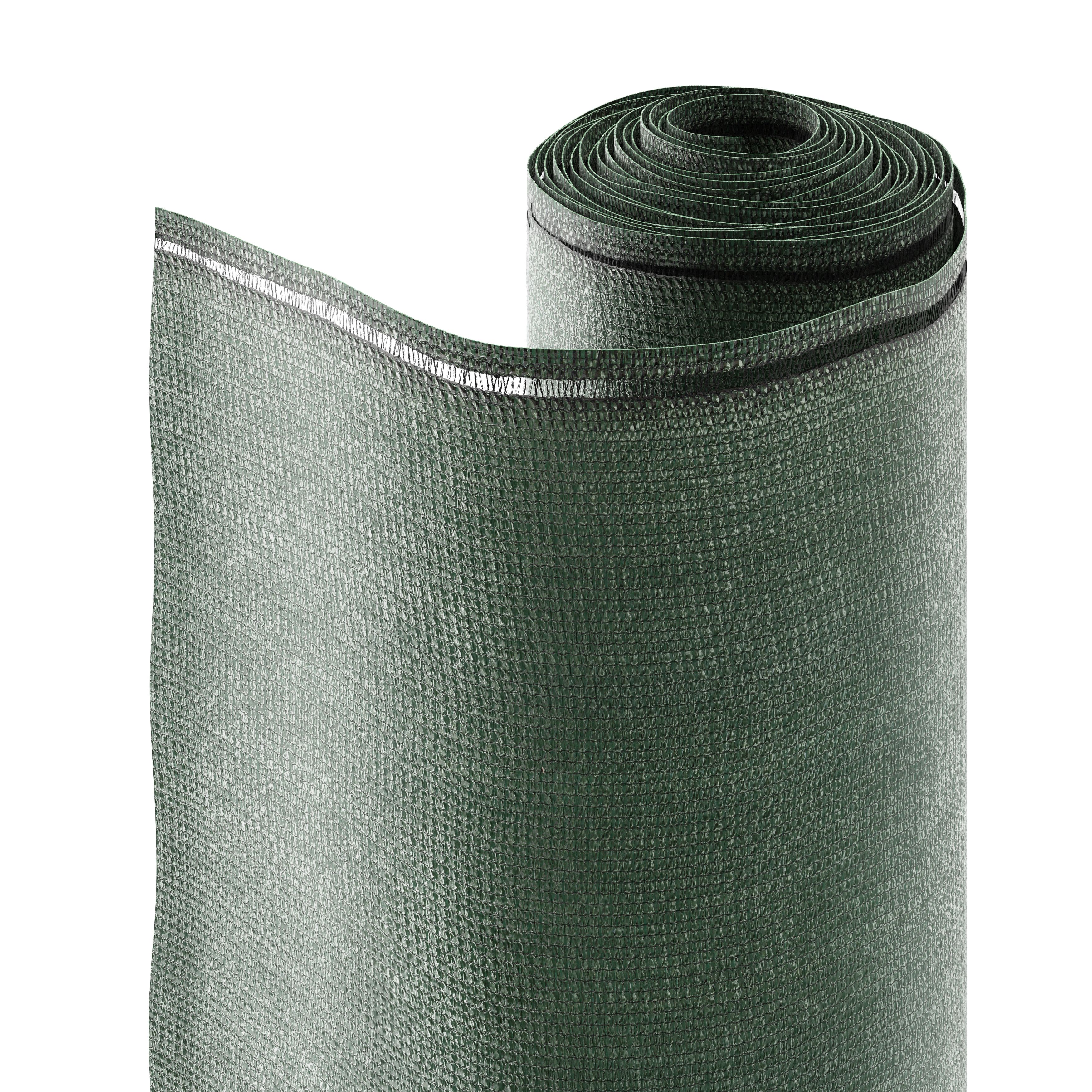 Woven breeze Green Polyethylene (PE) Garden screen (H)1m (W)3m