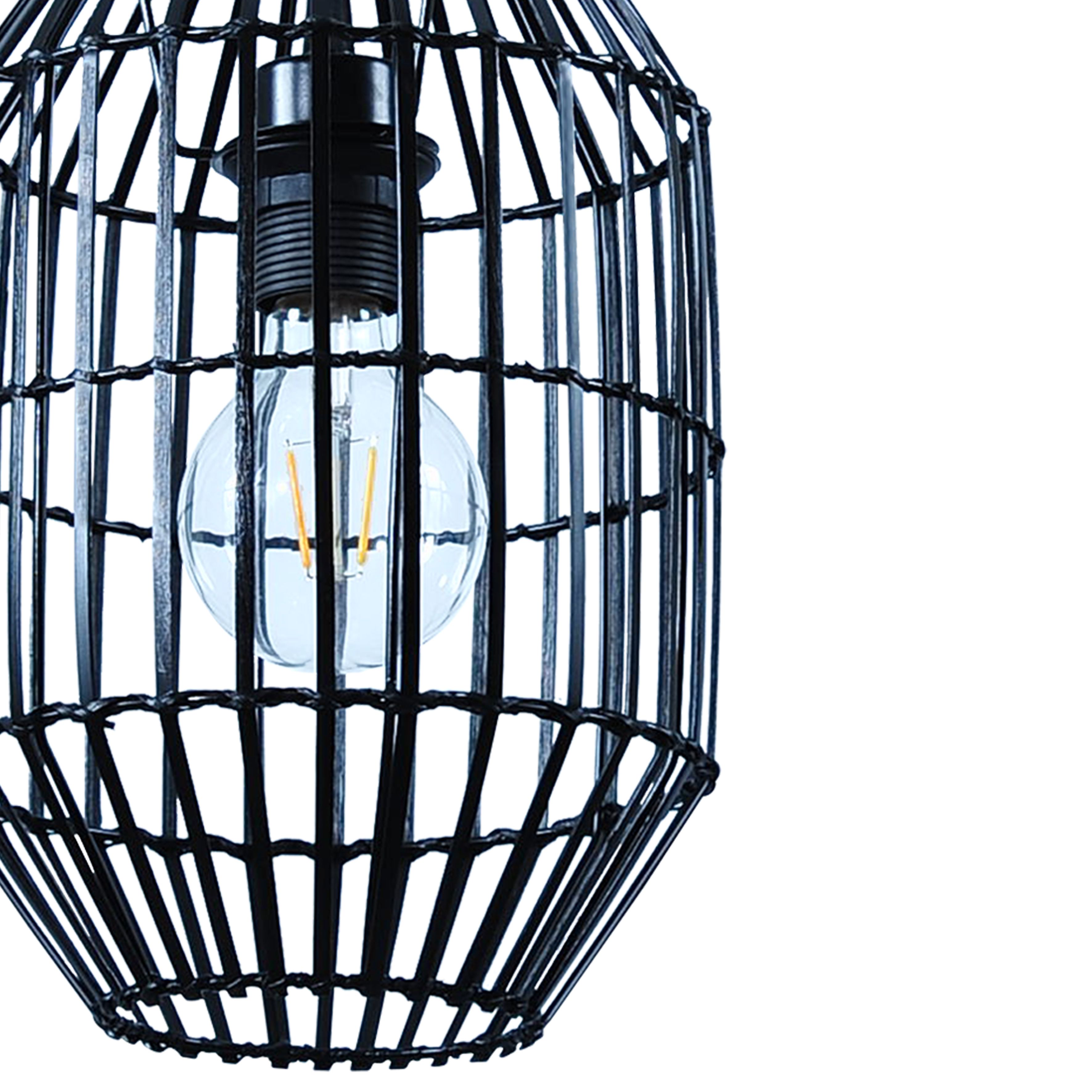 Wutai Black Pendant ceiling light, (Dia)200mm