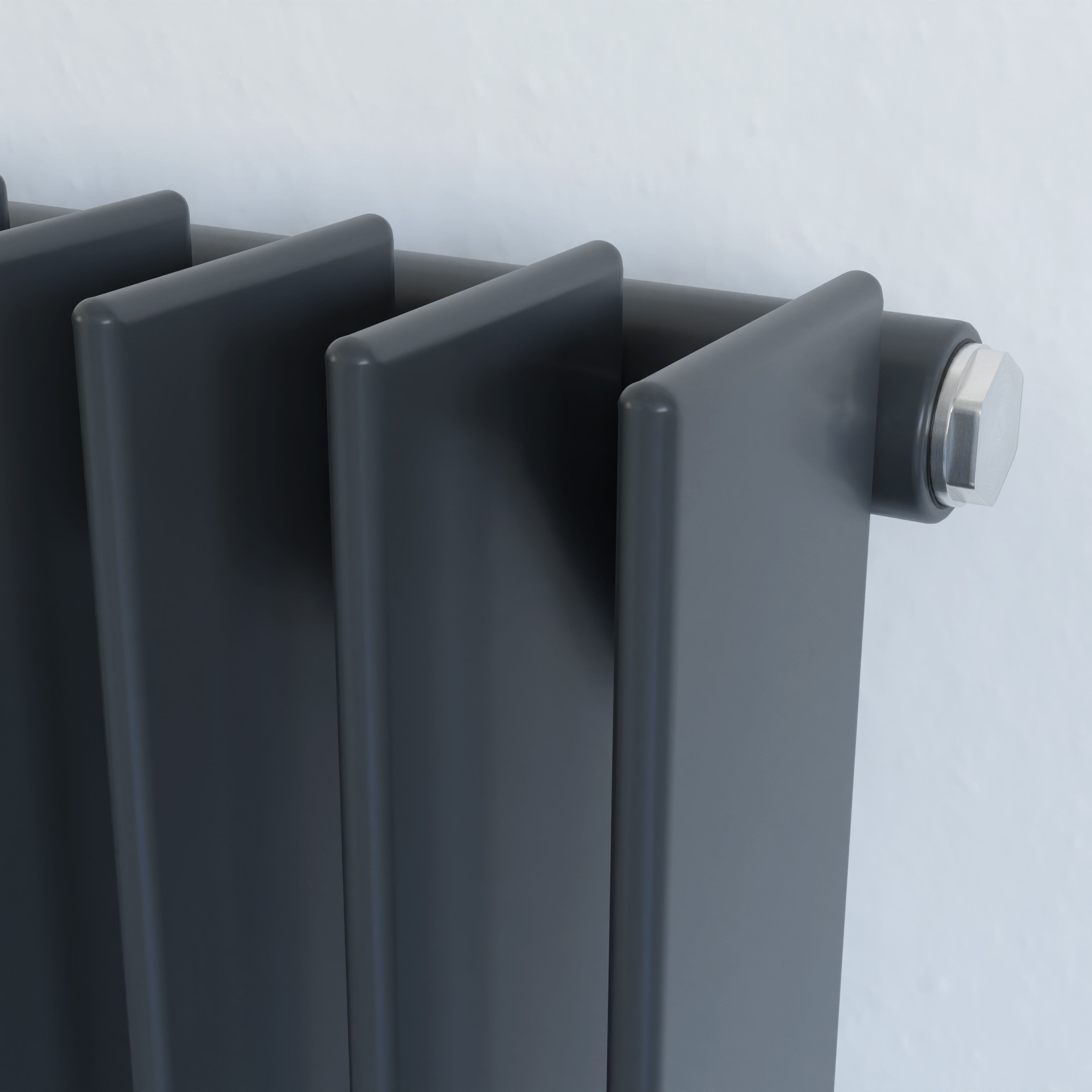 Ximax Atlantic Matt anthracite Vertical Designer Radiator, (W)340mm x (H)1800mm