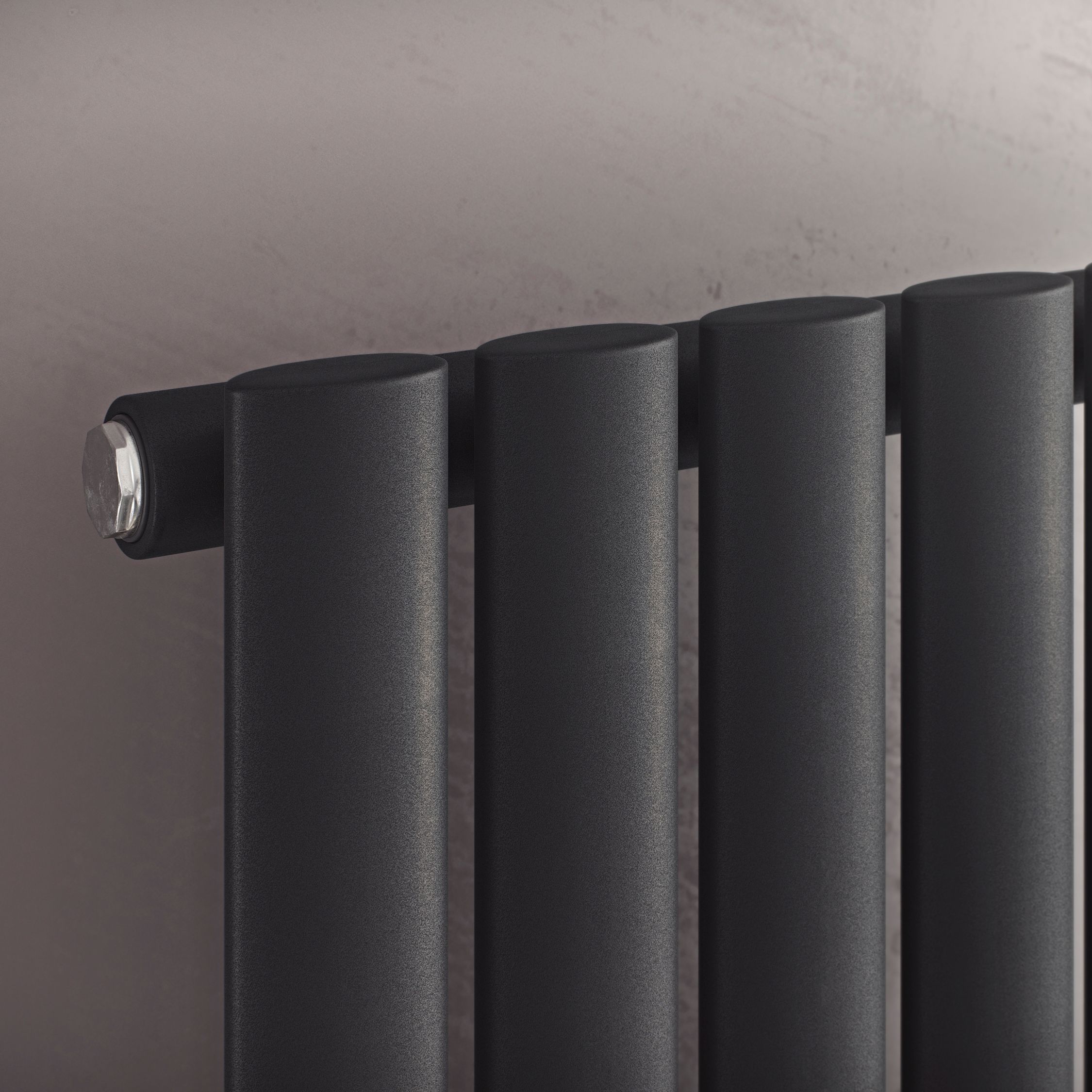 Ximax Champion Anthracite Horizontal Designer Radiator, (W)1000mm x (H)584mm