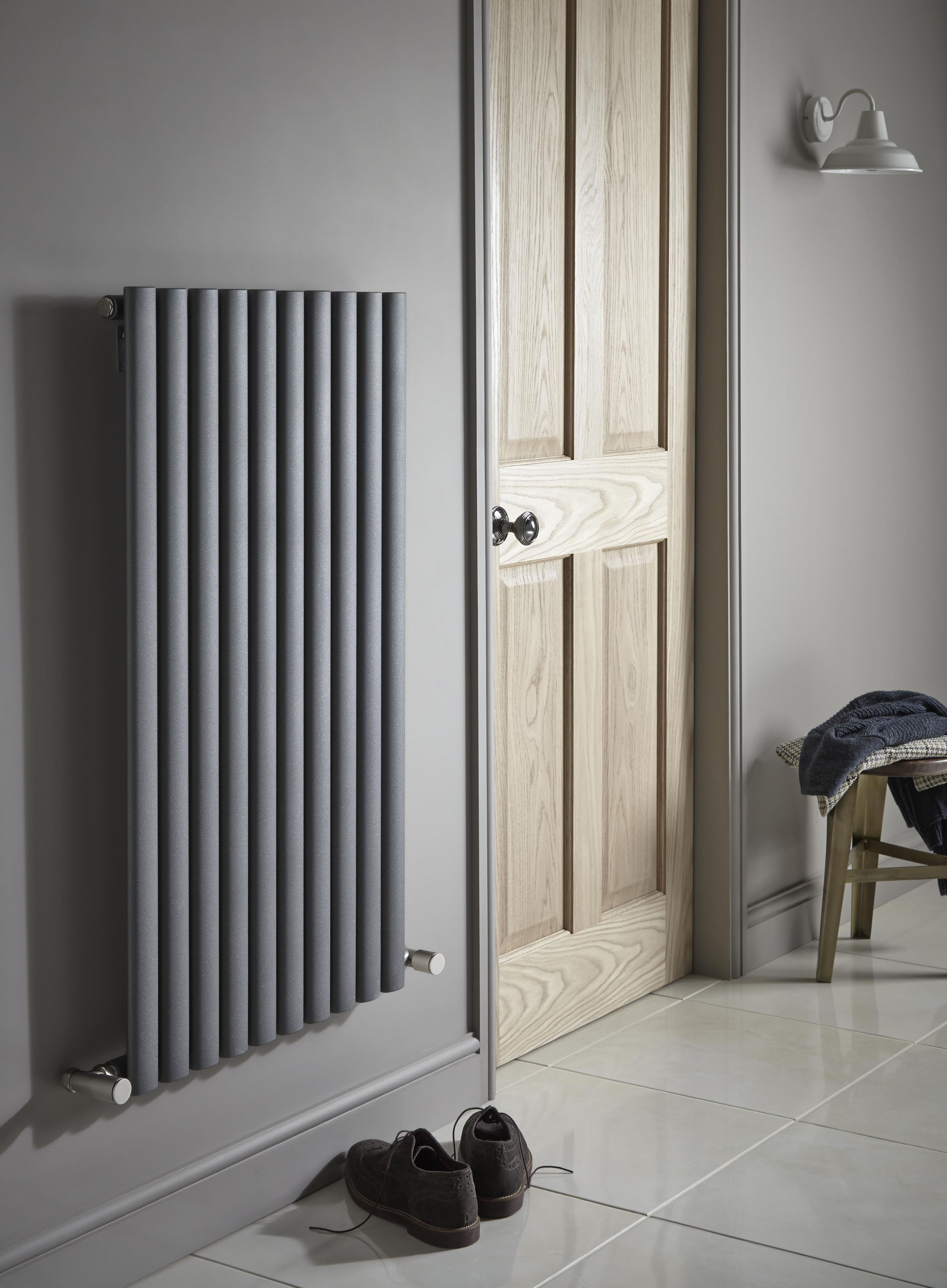 Ximax Champion Anthracite Horizontal Designer Radiator, (W)1000mm x (H)584mm