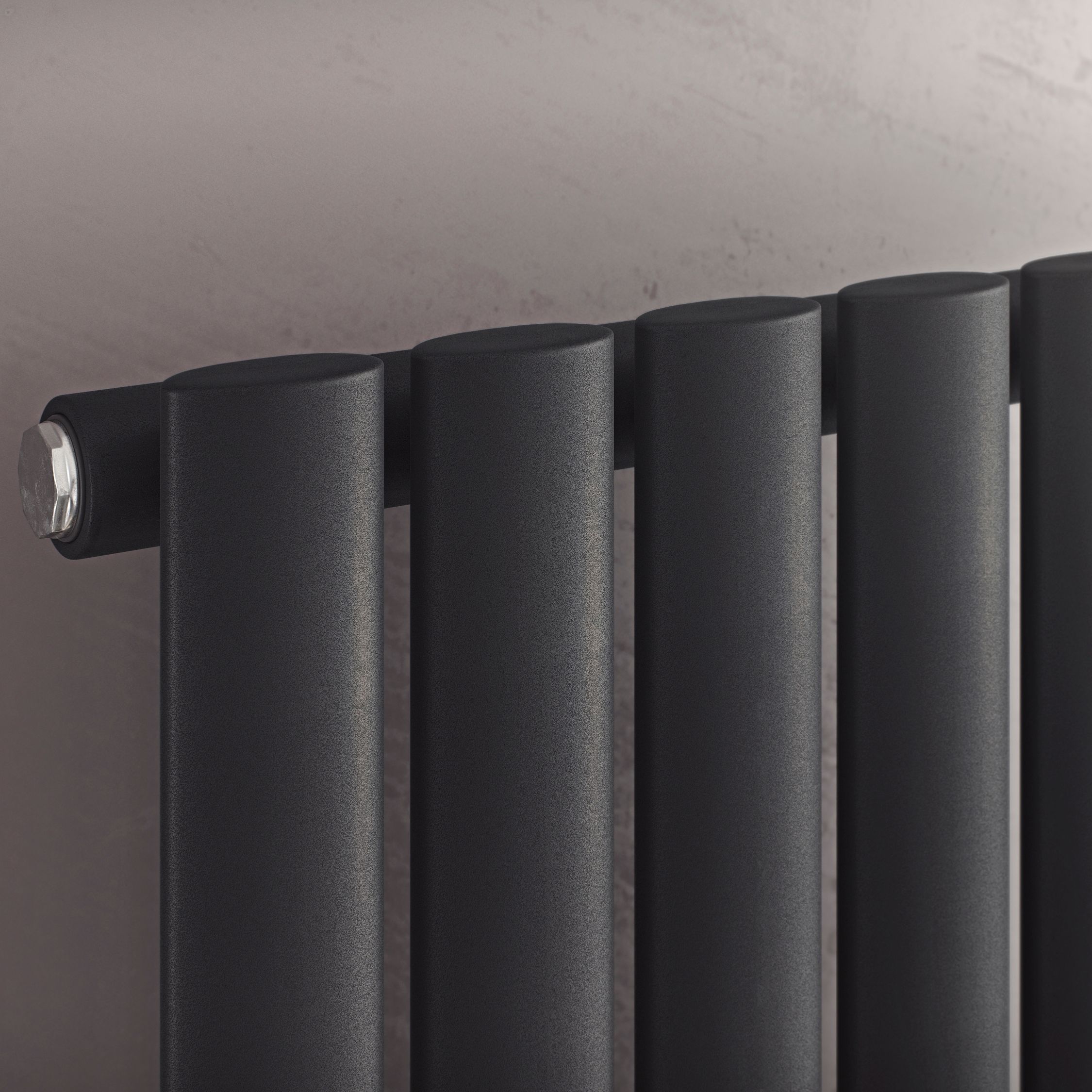 Ximax Champion Anthracite Vertical Designer Radiator, (W)526mm x (H)1800mm