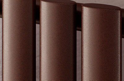 Ximax Champion Black copper Vertical Designer Radiator, (W)526mm x (H)1800mm