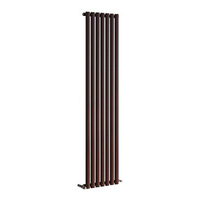 Ximax Champion Black copper Vertical Designer Radiator, (W)526mm x (H)1800mm