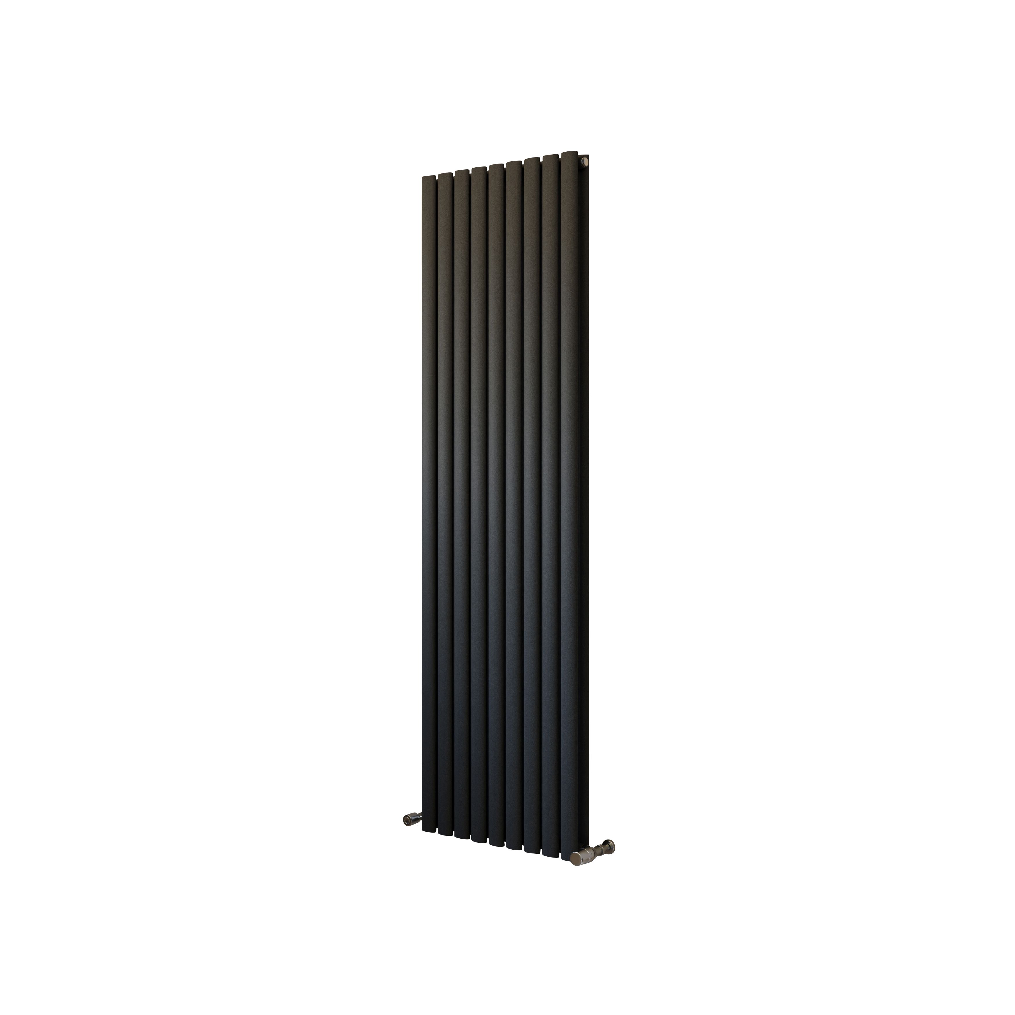 Ximax Champion Duplex Anthracite Vertical Designer Radiator, (W)526mm x (H)1800mm