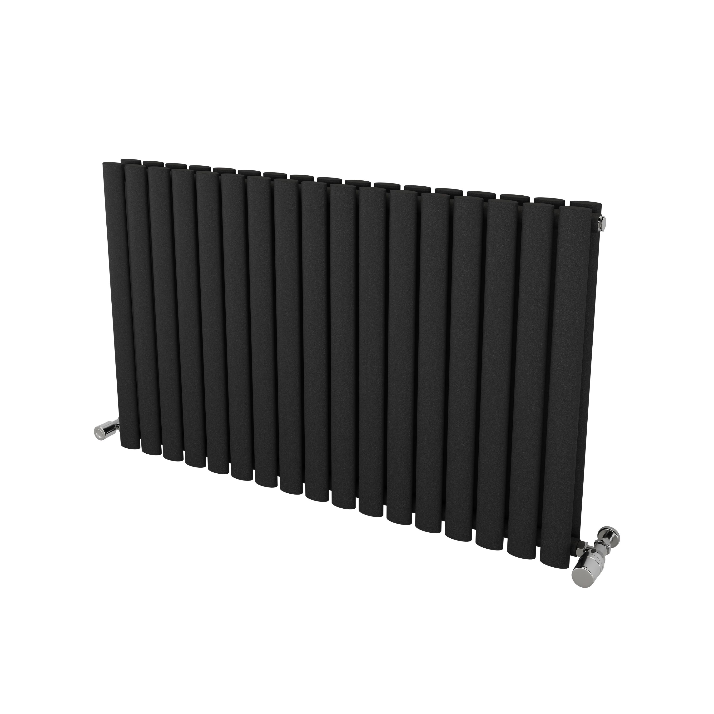 Ximax Champion Duplex Matt anthracite Horizontal Designer Radiator, (W)990mm x (H)600mm
