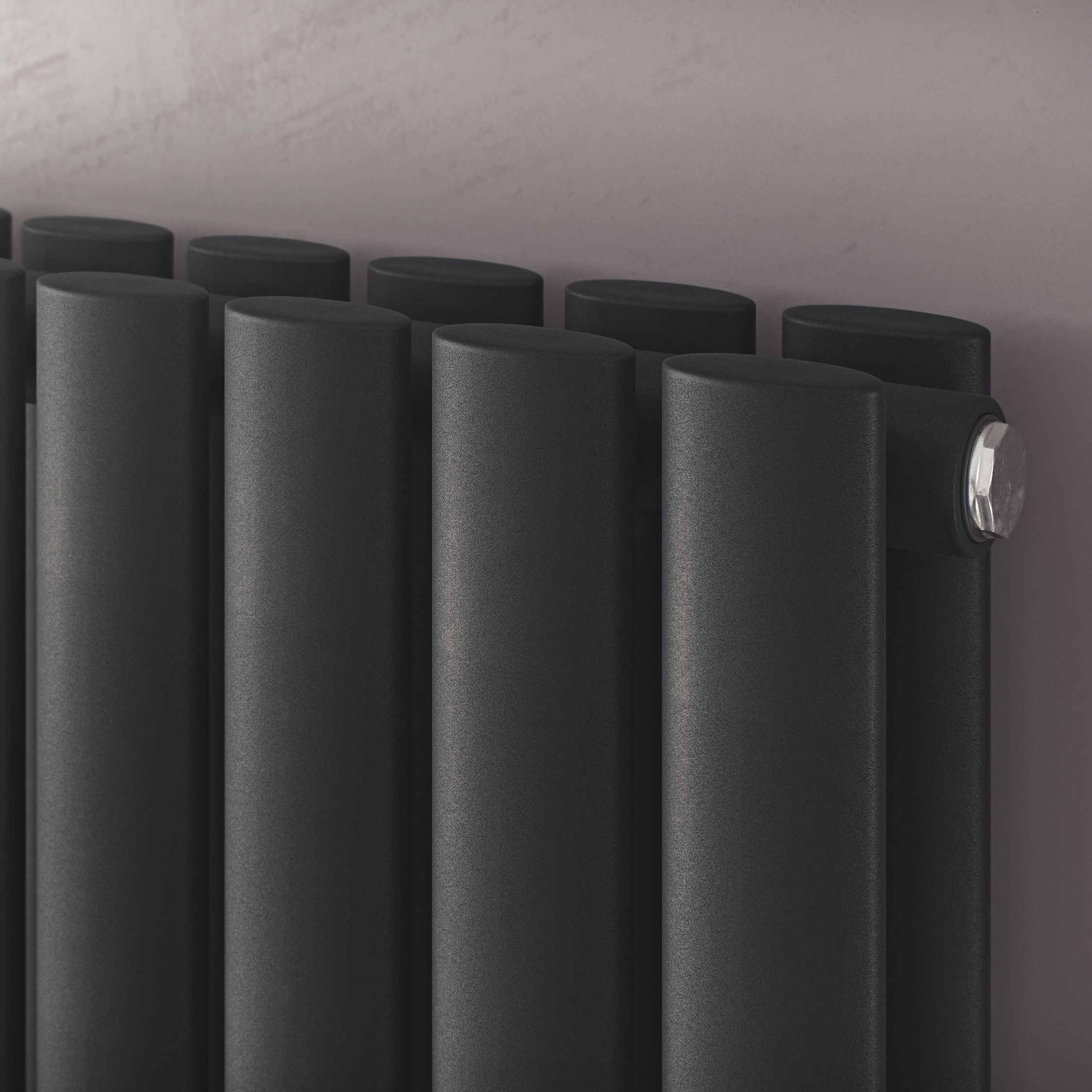 Ximax Champion Duplex Matt anthracite Horizontal Designer Radiator, (W)990mm x (H)600mm