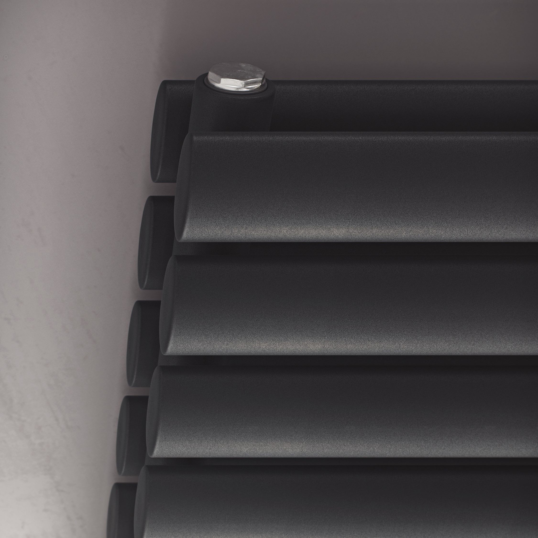 Ximax Champion Duplex Matt anthracite Vertical Designer Radiator, (W)600mm x (H)990mm