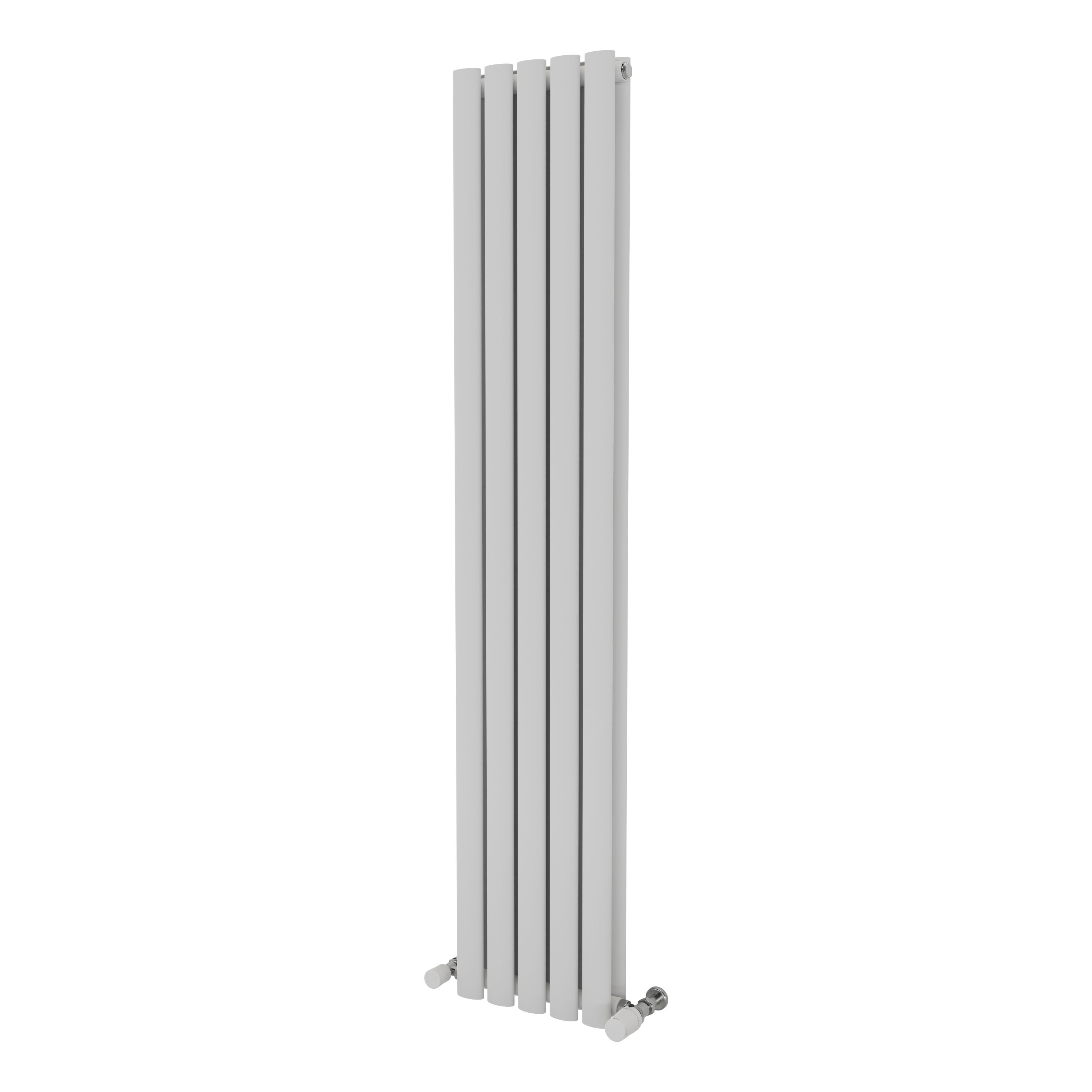 Ximax Champion Duplex Matt satin white Vertical Designer Radiator, (W)294mm x (H)1500mm