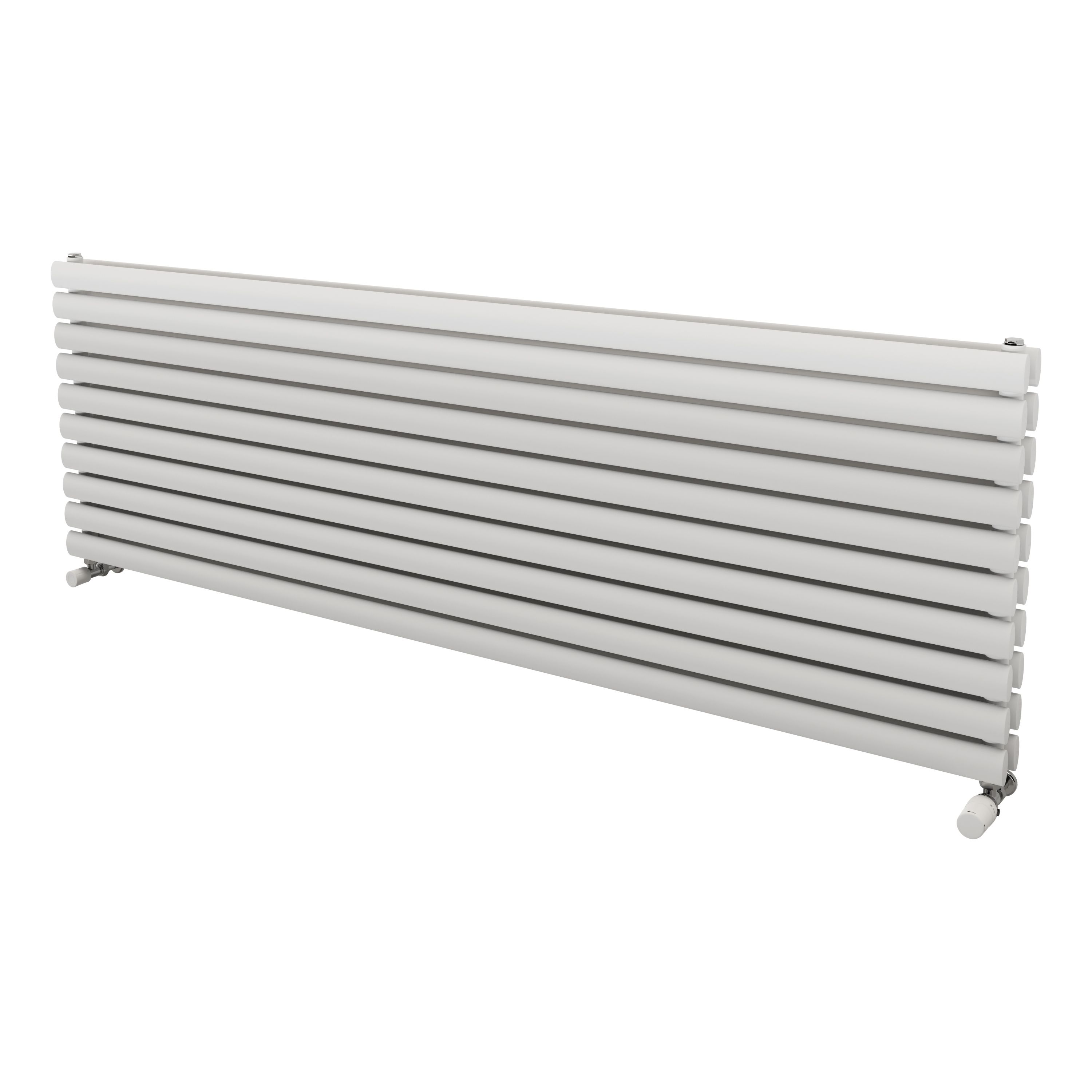 Ximax Champion Duplex Satin white Horizontal Designer Radiator, (W)1800mm x (H)584mm