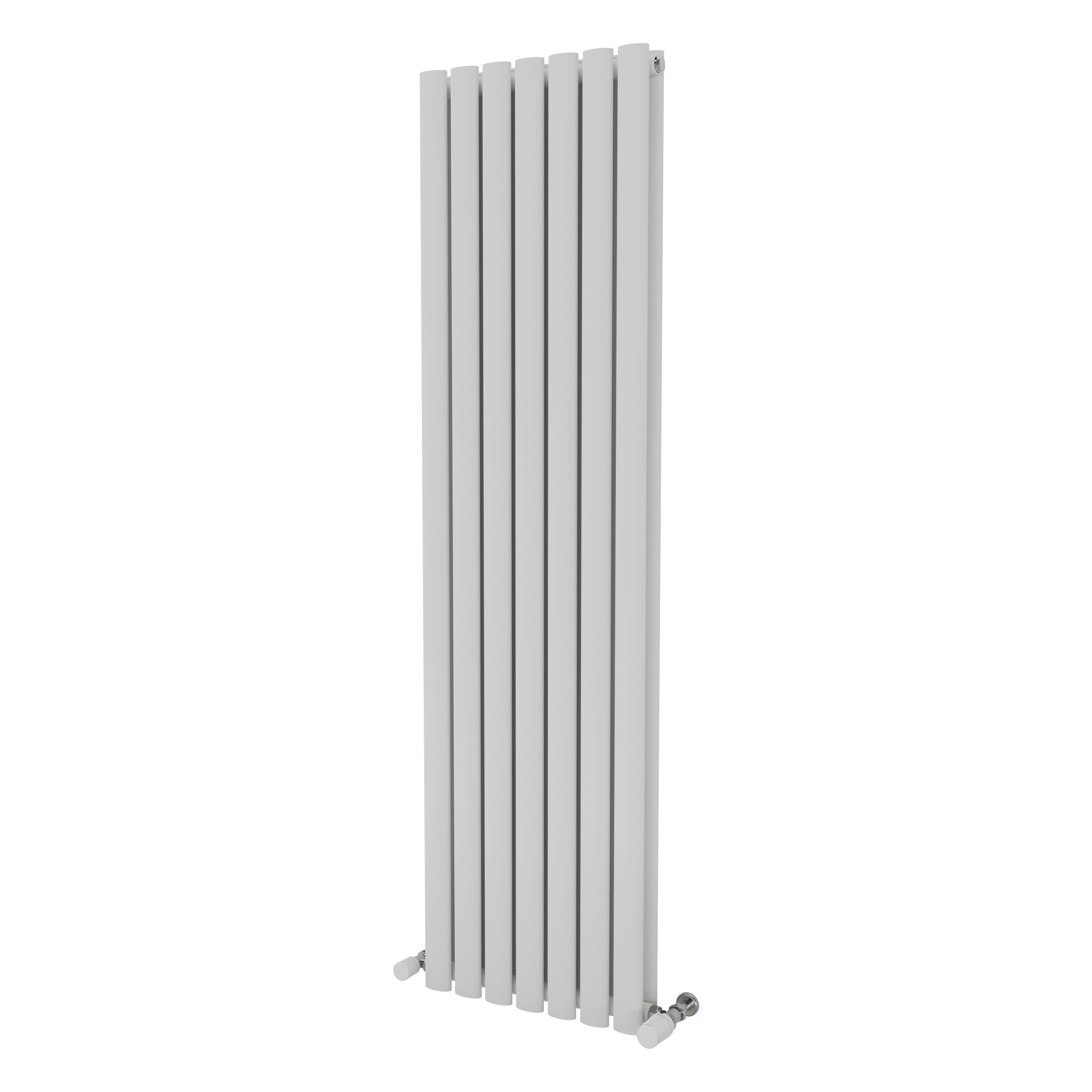 Ximax Champion Duplex Satin white Vertical Designer Radiator, (W)410mm x (H)1500mm