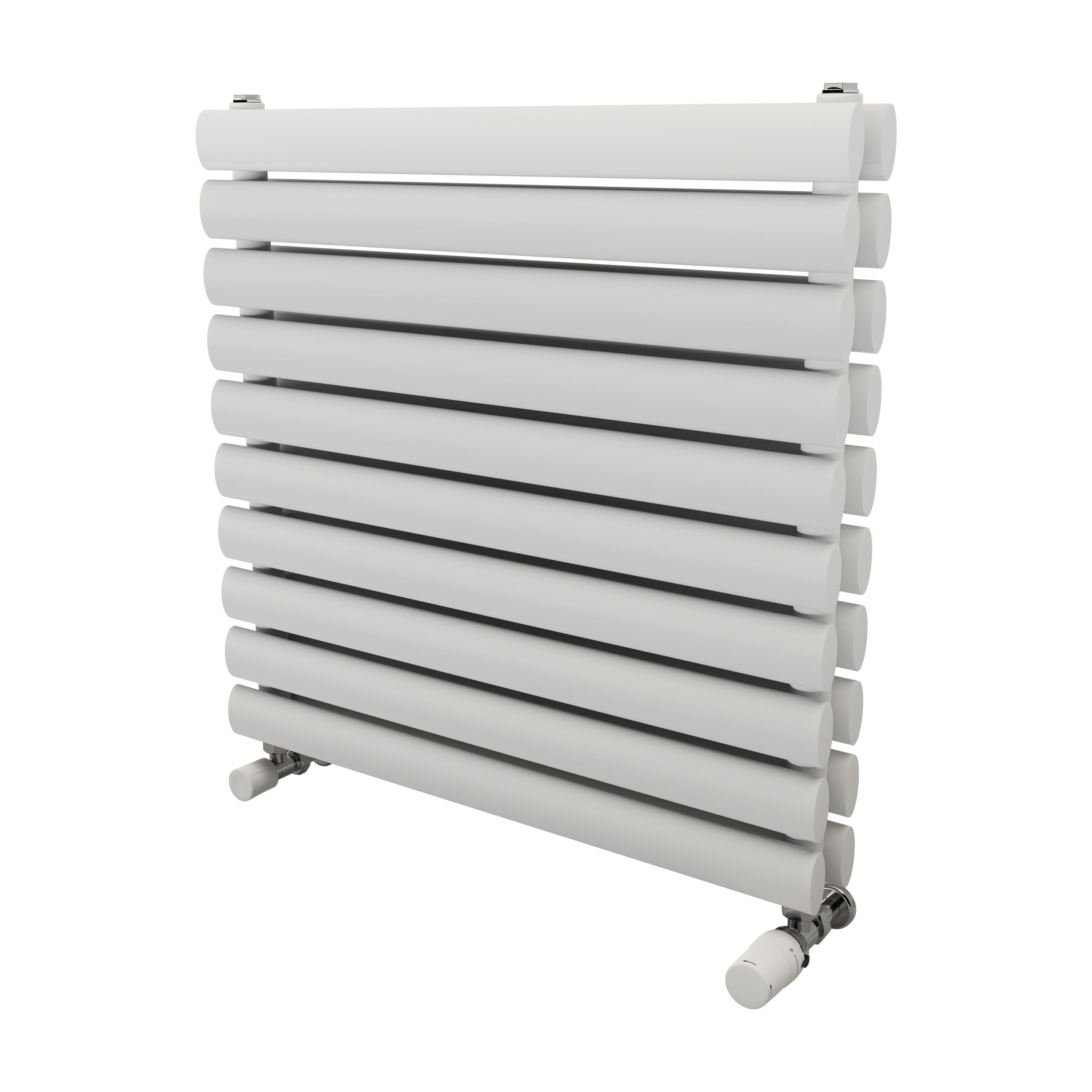 Ximax Champion Duplex Satin white Vertical Designer Radiator, (W)600mm x (H)584mm