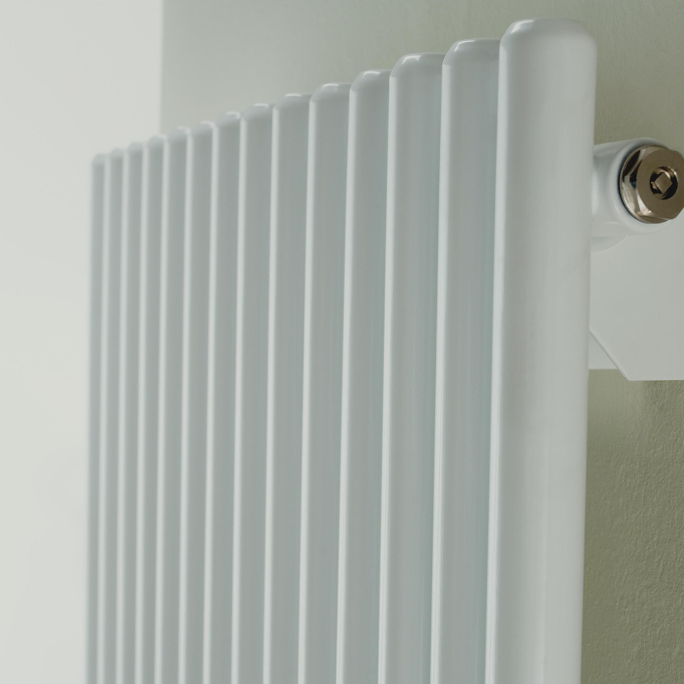 Ximax Champion Horizontal Satin white Vertical Designer Radiator, (W)470mm x (H)1800mm