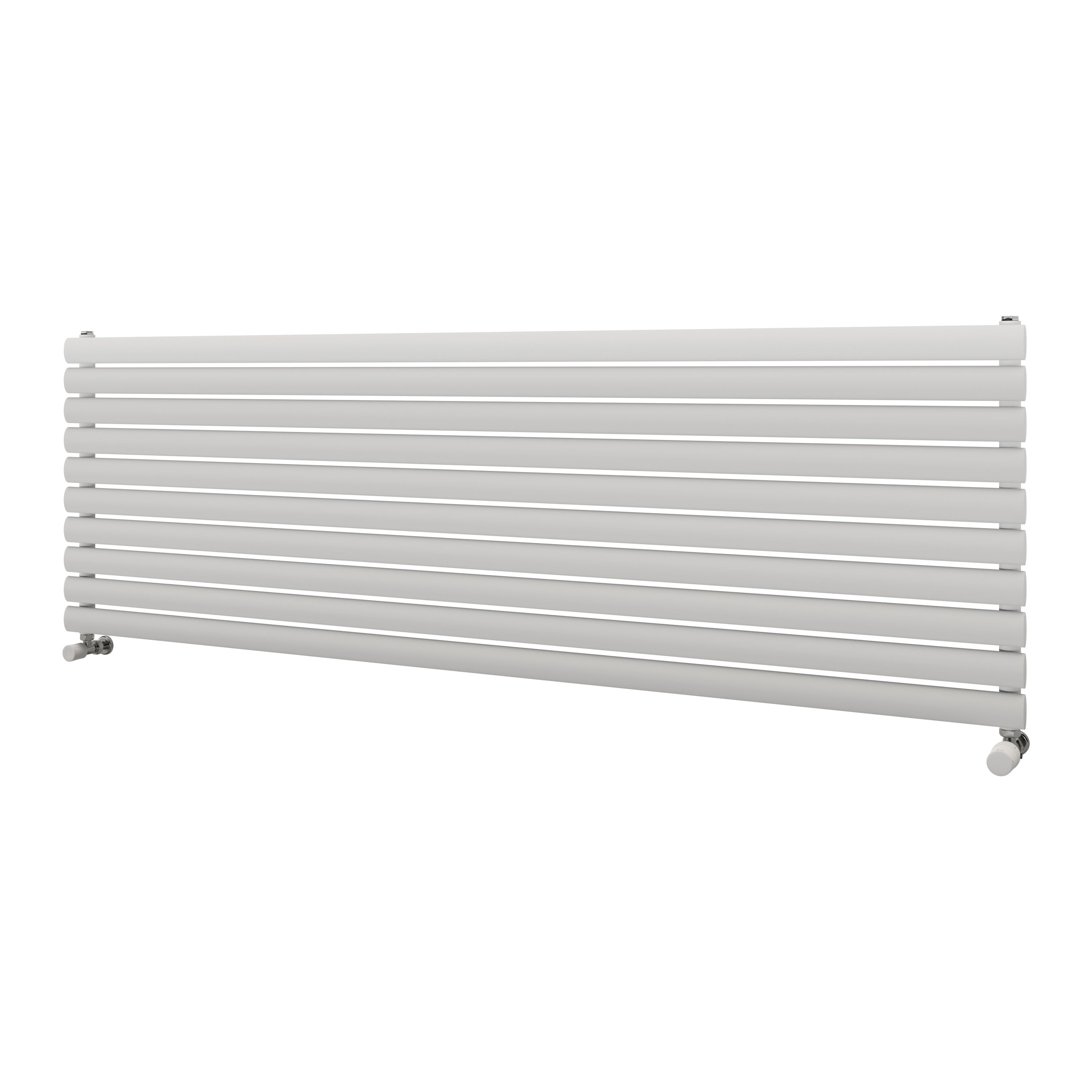Ximax Champion Satin white Horizontal Designer Radiator, (W)1800mm x (H)584mm