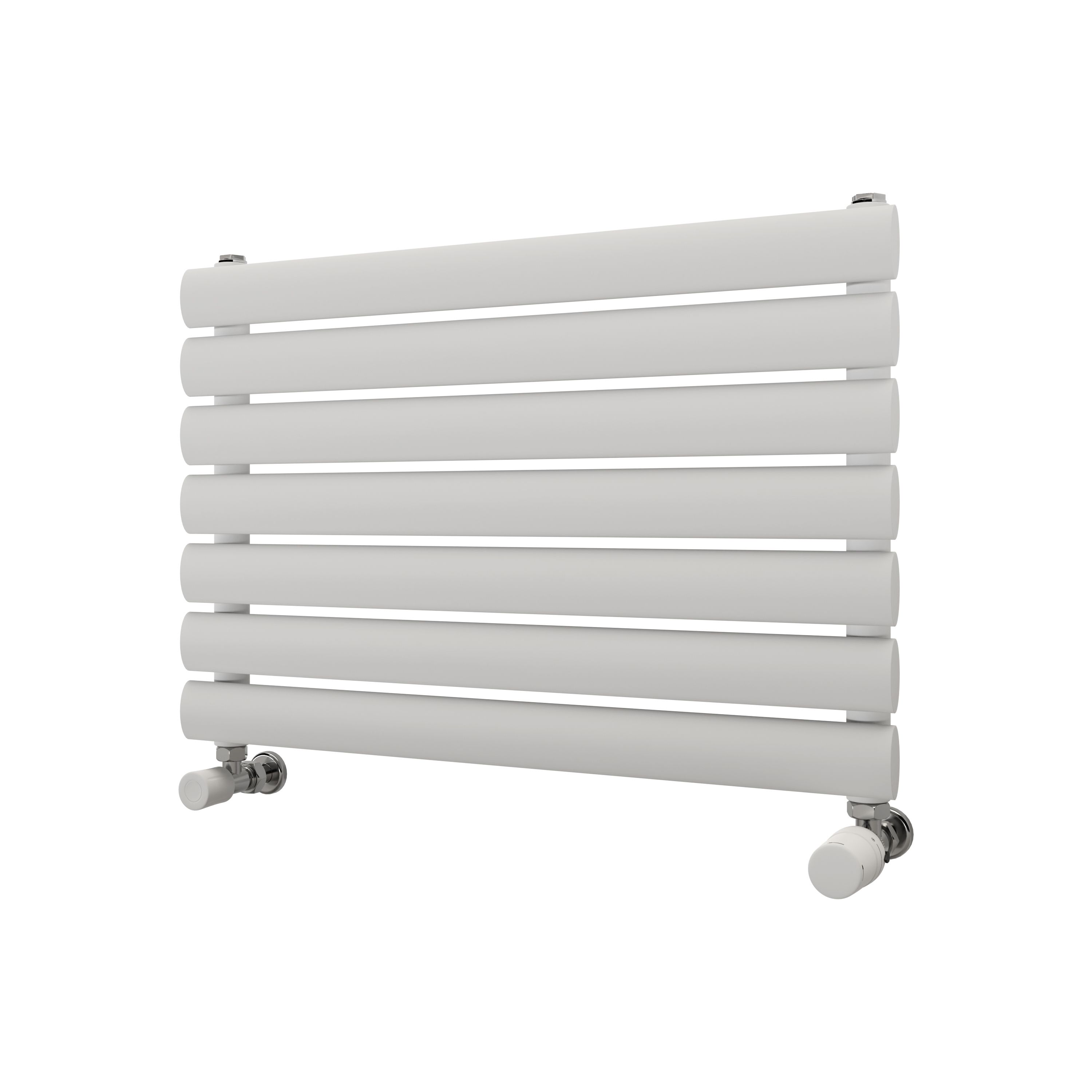Ximax Champion Satin white Horizontal Designer Radiator, (W)600mm x (H)410mm