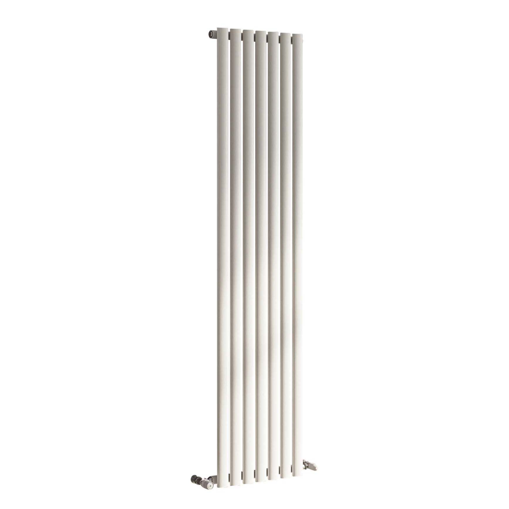 Ximax Champion White rustic Vertical Designer Radiator, (W)526mm x (H)1800mm