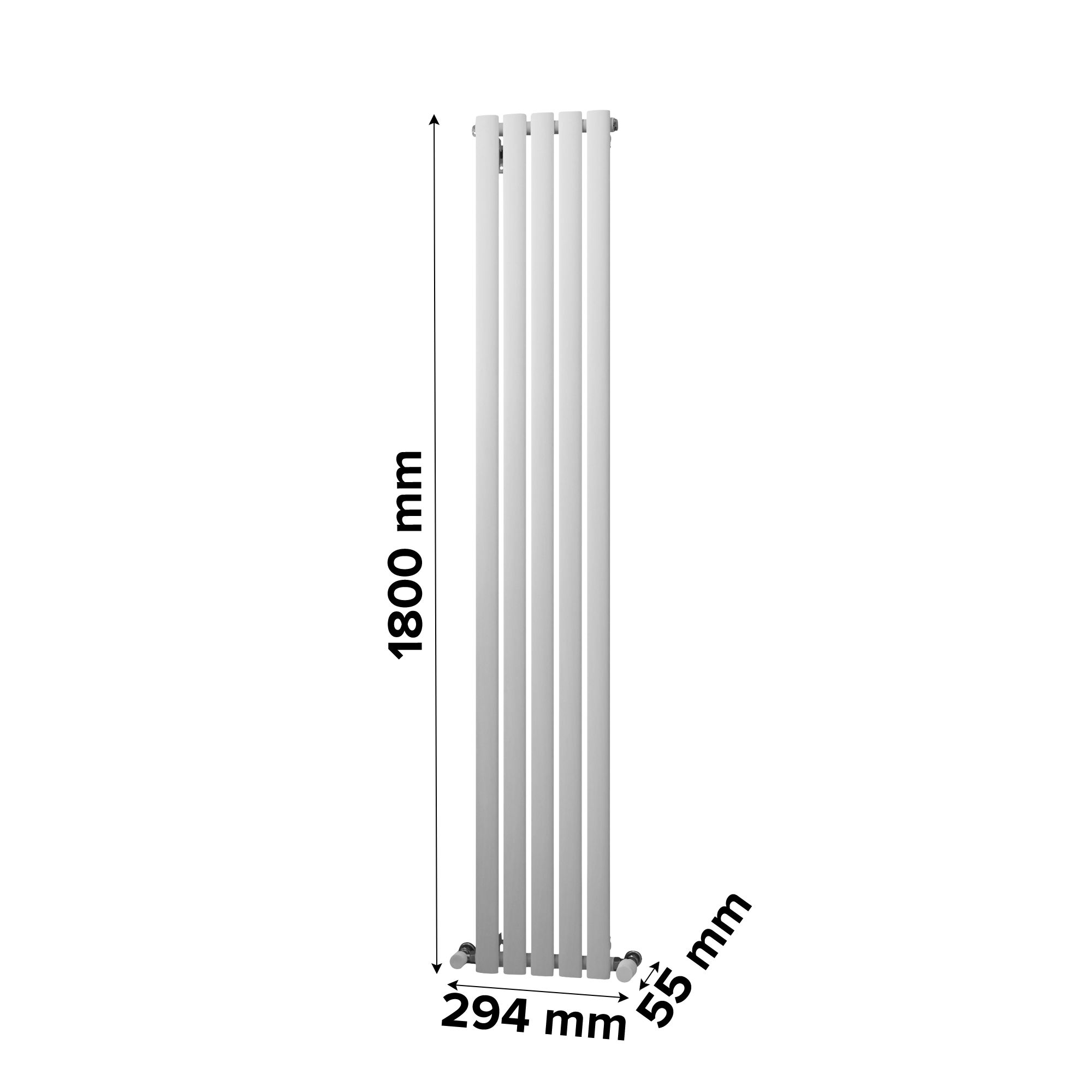 Ximax Champion White Vertical Designer Radiator, (W)294mm x (H)1800mm