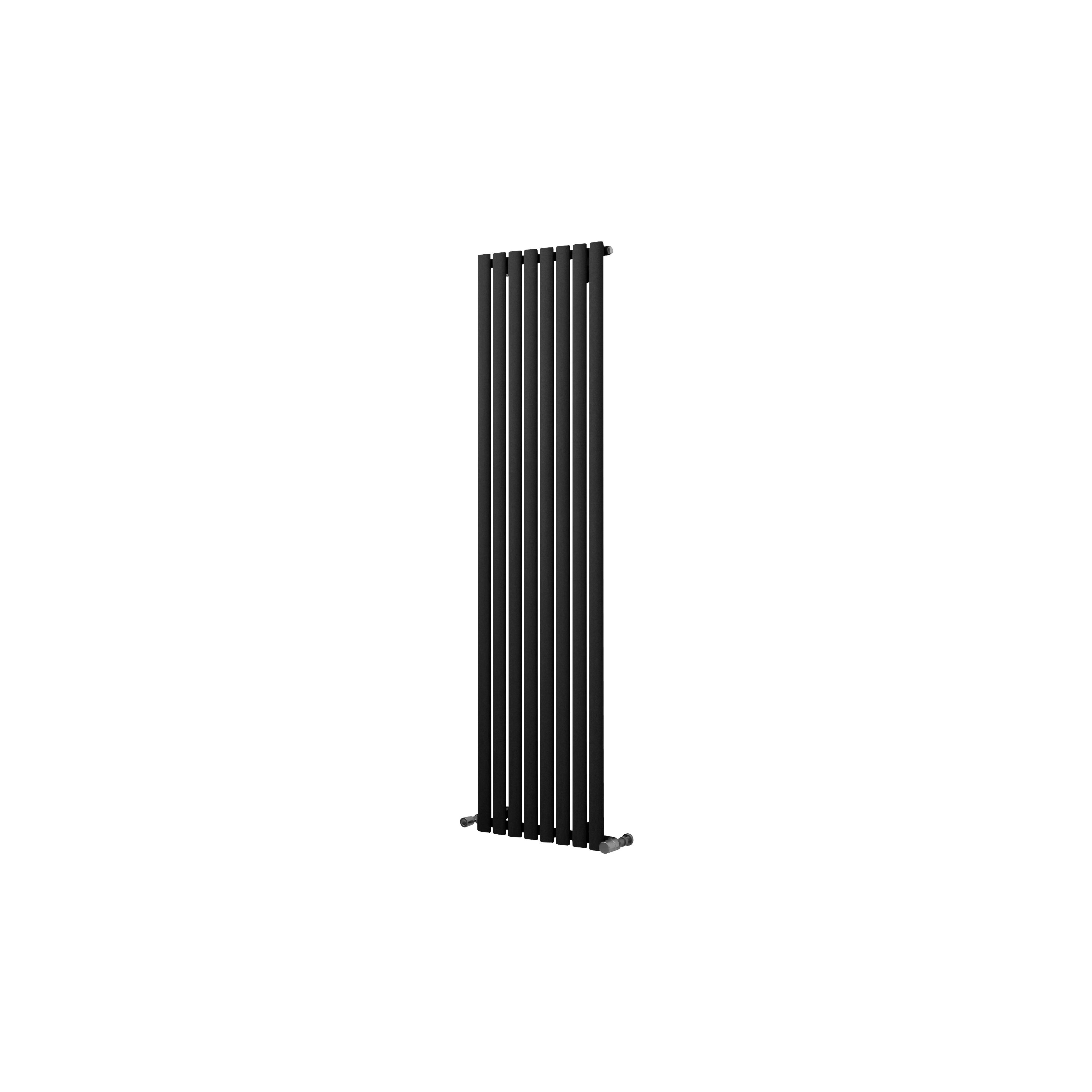 Ximax Fortuna Anthracite Vertical Designer Radiator, (W)472mm x (H)1800mm