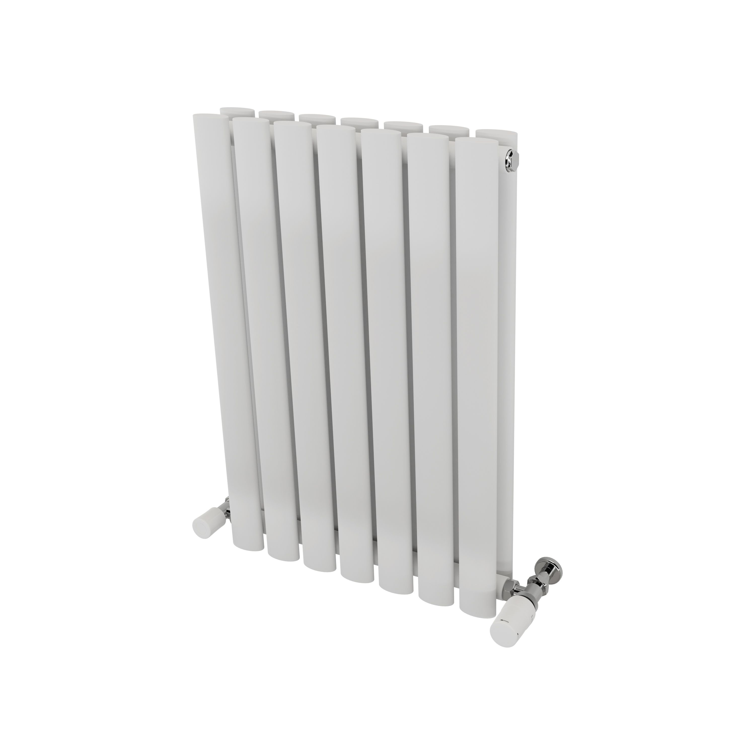 Ximax Fortuna Duplex Satin white Vertical Designer Radiator, (W)410mm x (H)600mm