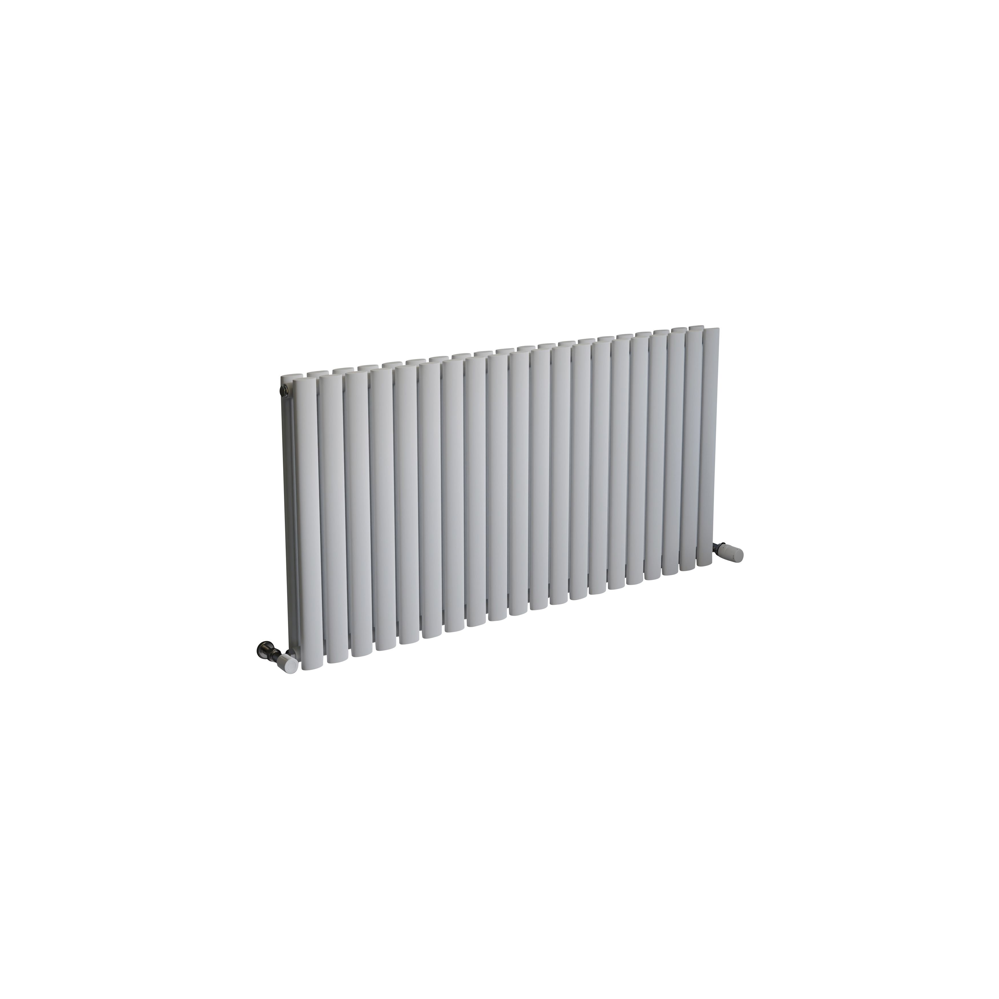 Ximax Fortuna Duplex White Horizontal Designer Radiator, (W)1180mm x (H)600mm