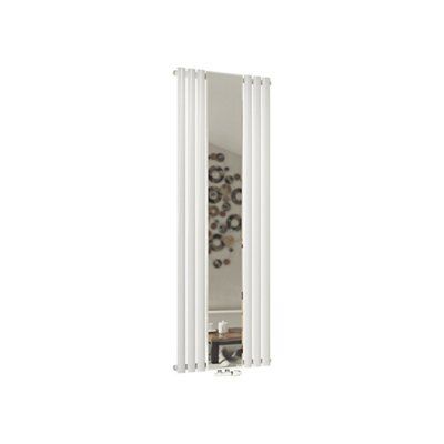 Ximax Fortuna Mirror White Vertical Radiator, (W)590mm x (H)1800mm