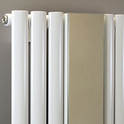 Ximax Fortuna Mirror White Vertical Radiator, (W)590mm x (H)1800mm