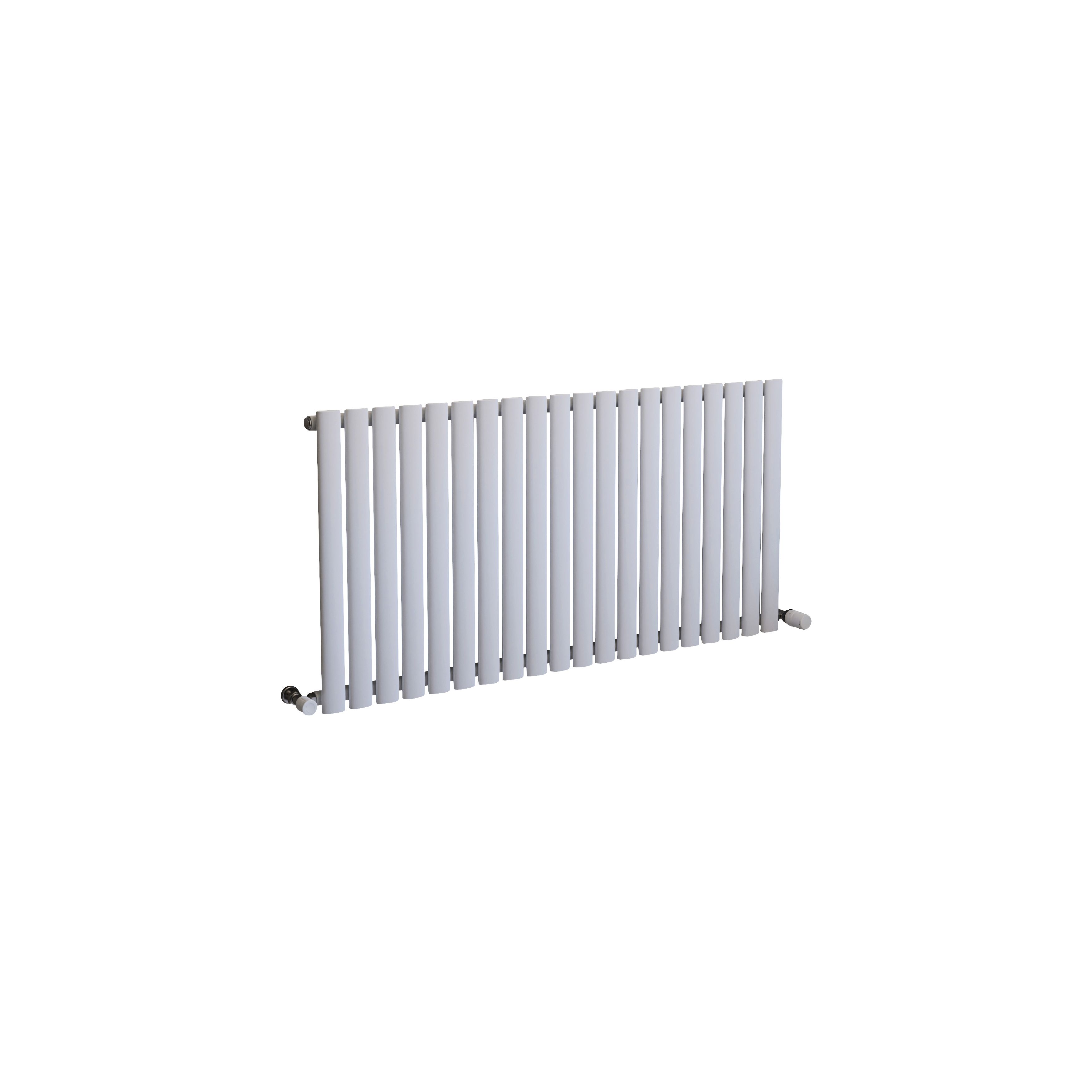 Ximax Fortuna White Horizontal Designer Radiator, (W)1180mm x (H)600mm