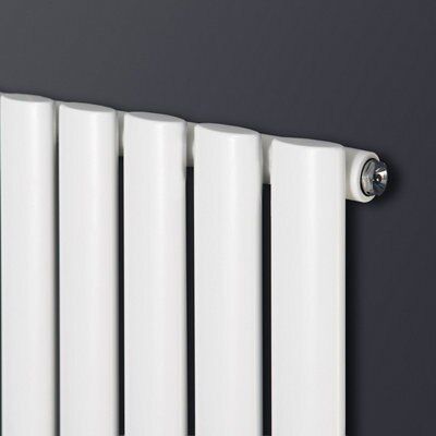 Ximax Fortuna White Vertical Designer Radiator, (W)236mm x (H)1800mm