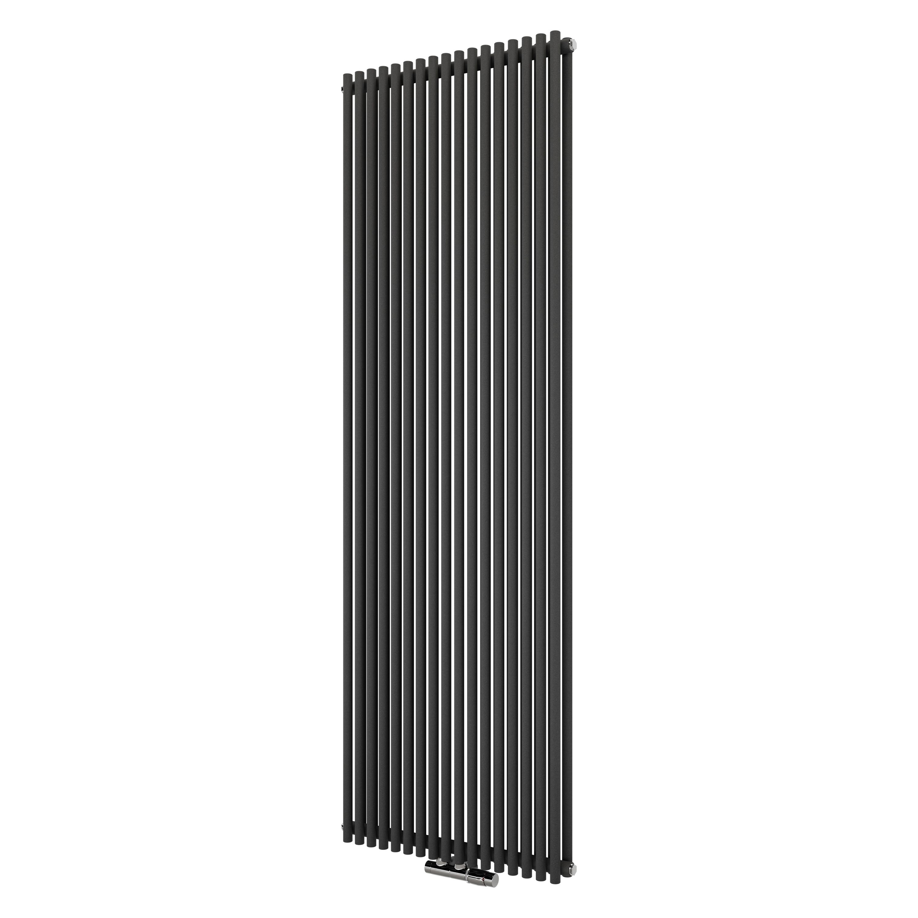 Ximax Gamba Duplex Matt anthracite Vertical Designer Radiator, (W)610mm x (H)1800mm