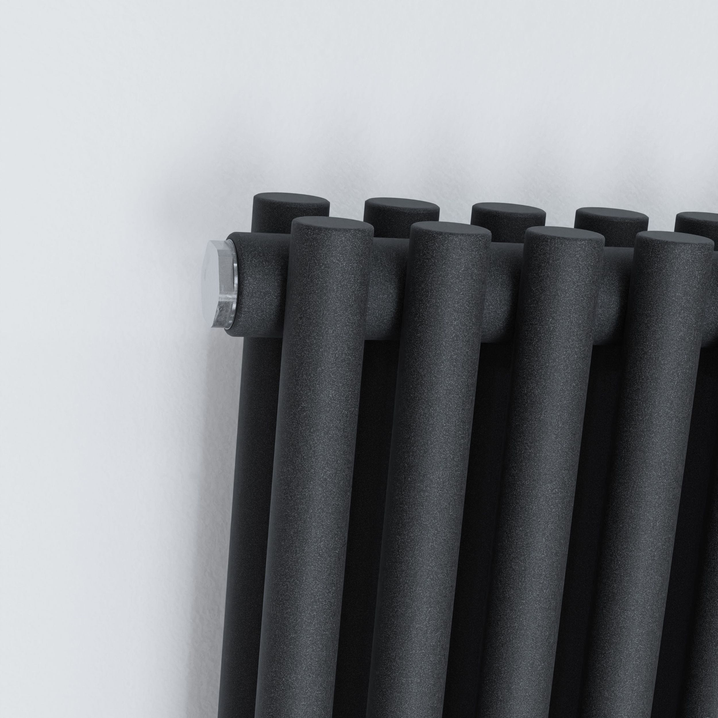 Ximax Gamba Duplex Matt anthracite Vertical Designer Radiator, (W)610mm x (H)1800mm