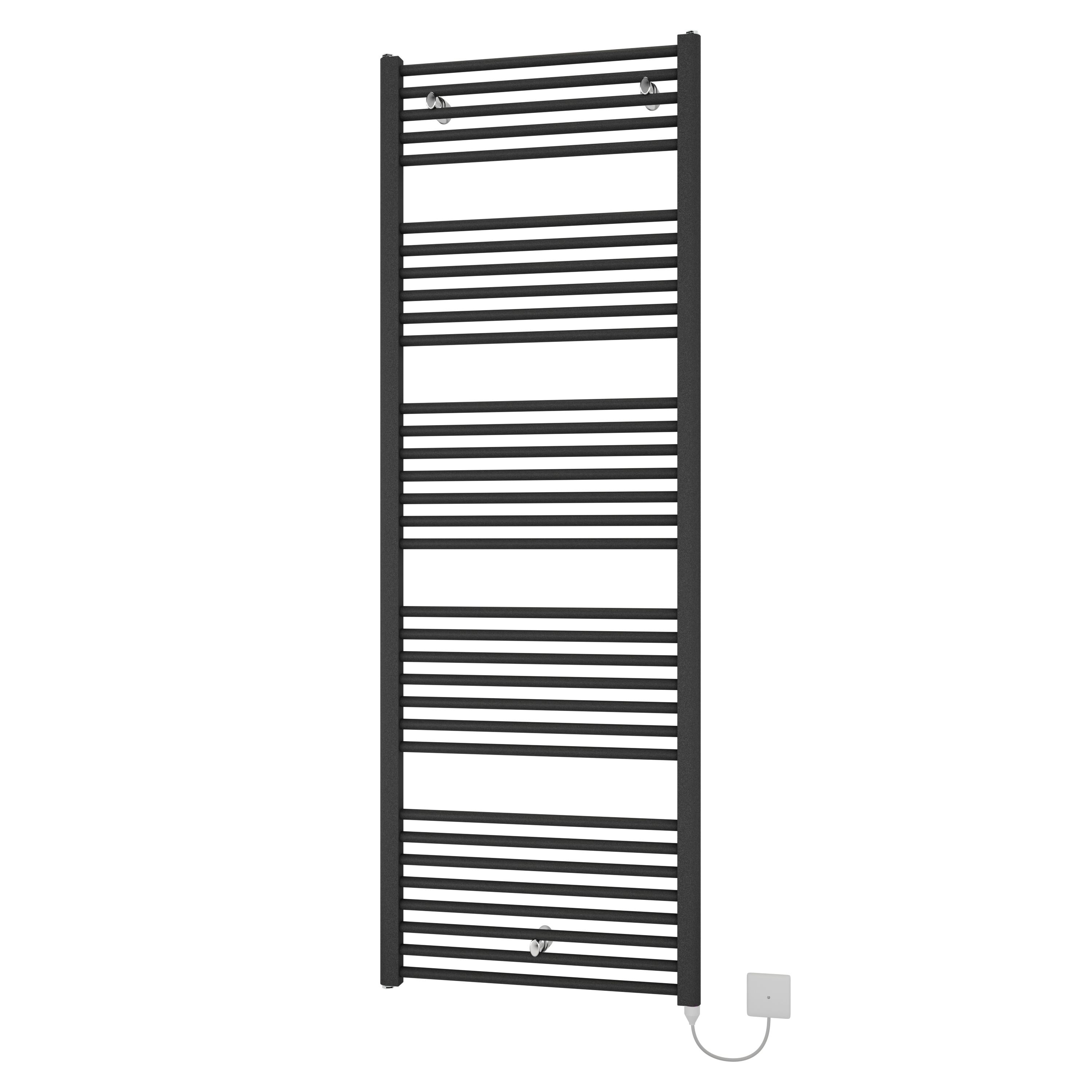 Ximax Joker Matt anthracite Vertical Electric designer Radiator, (W)600mm x (H)1728mm