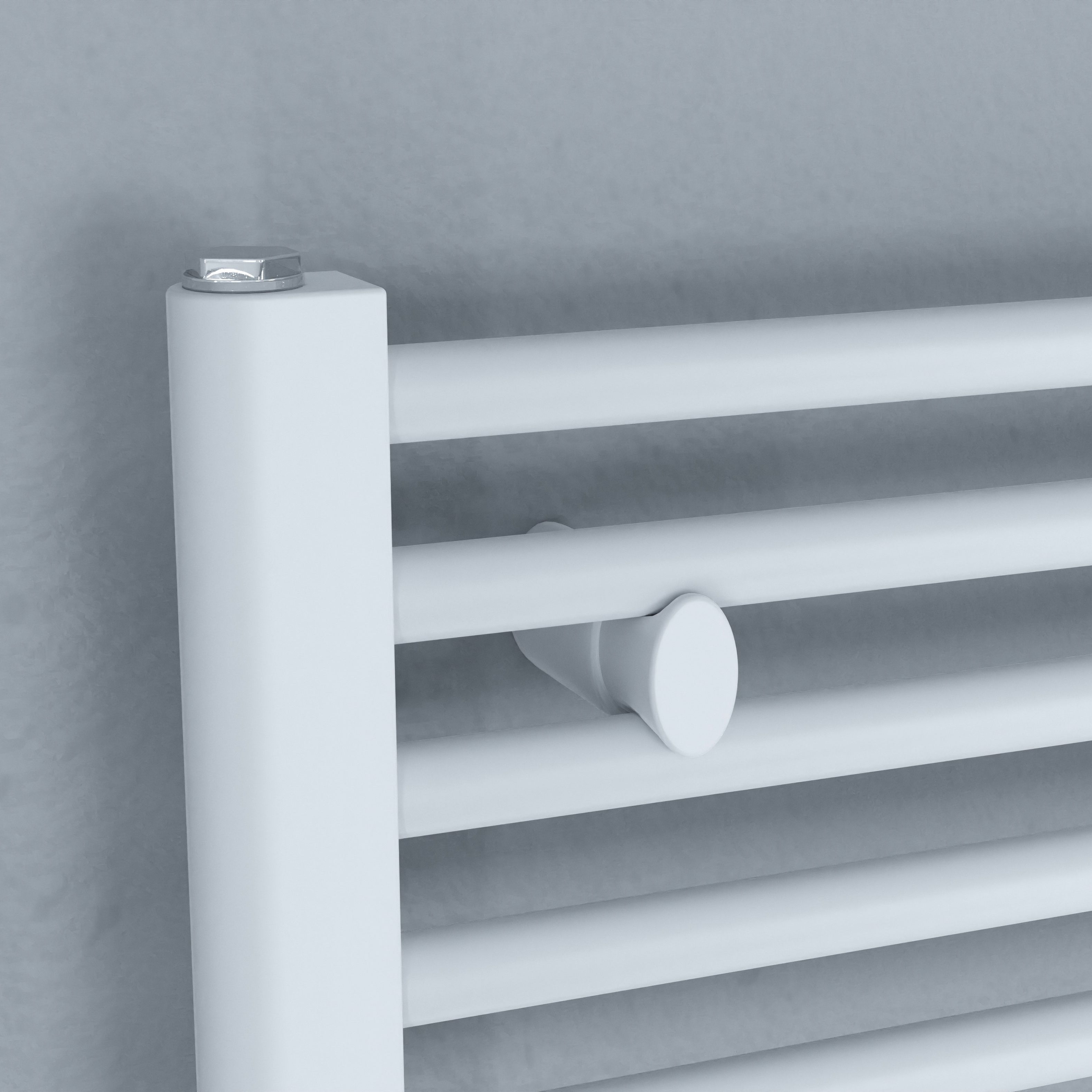 Ximax Joker Satin white Vertical Designer Radiator, (W)600mm x (H)1140mm