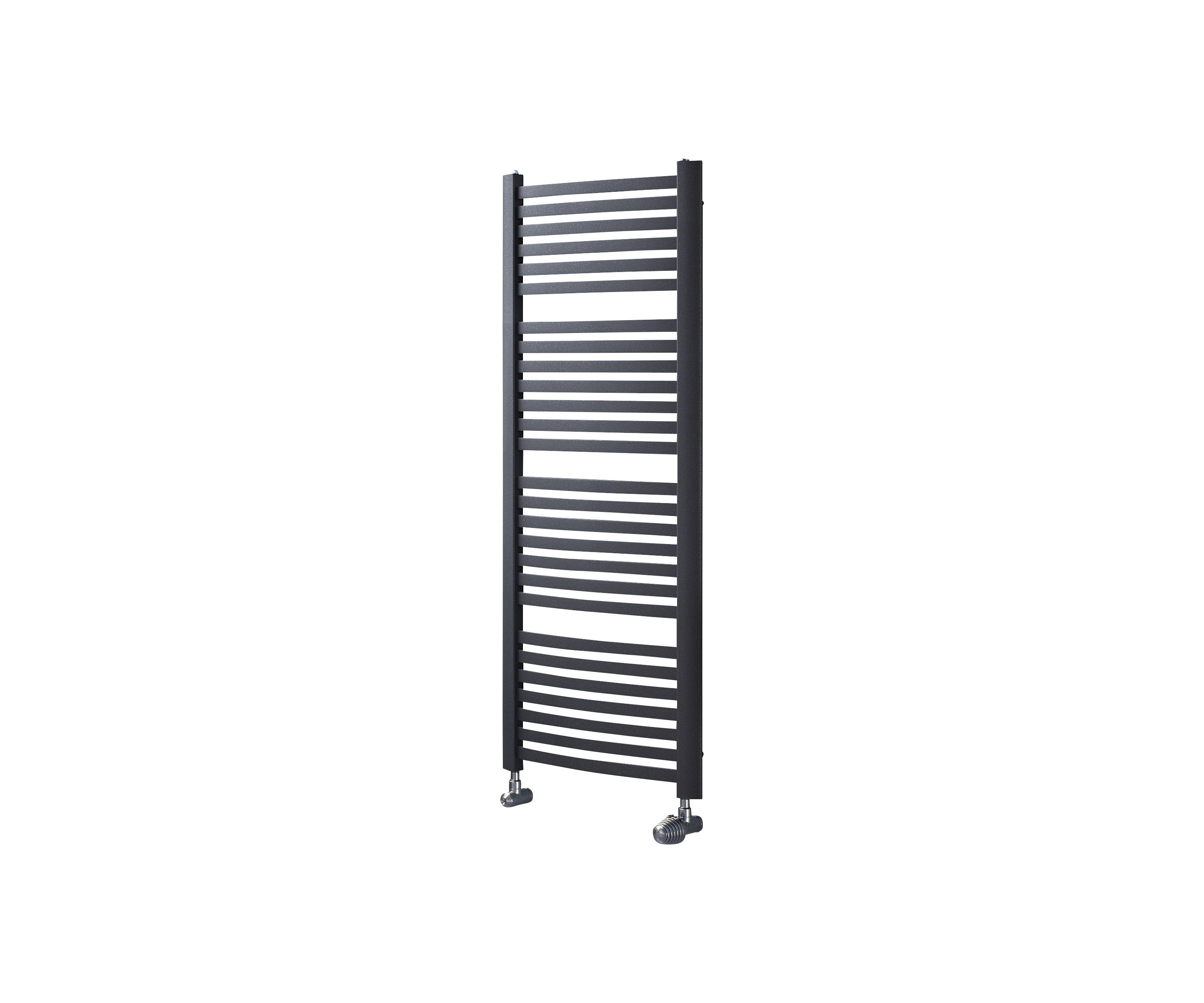 Ximax K4 Anthracite Vertical Curved Towel radiator W 580mm x H