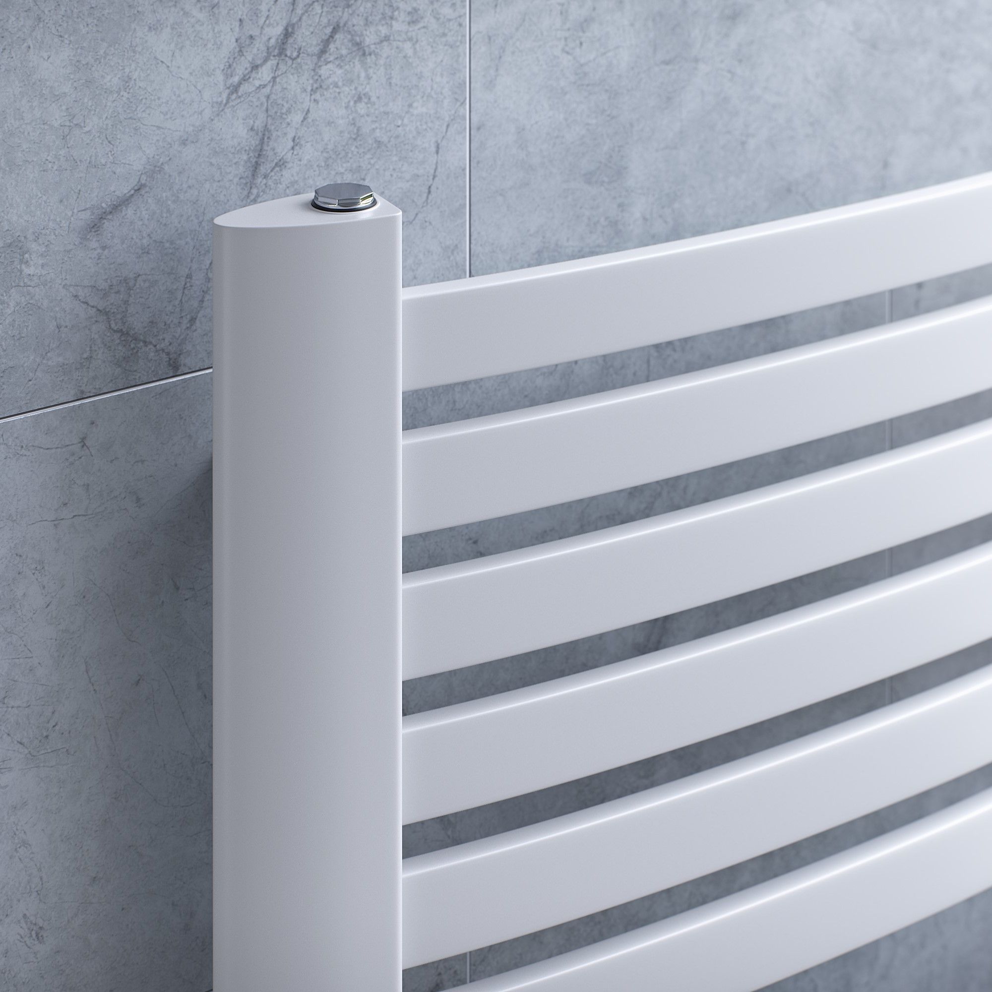 Ximax K4 Satin white Vertical Designer Radiator, (W)580mm x (H)1395mm