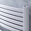 Ximax K4, White Vertical Curved Towel radiator (W)580mm x (H)1215mm
