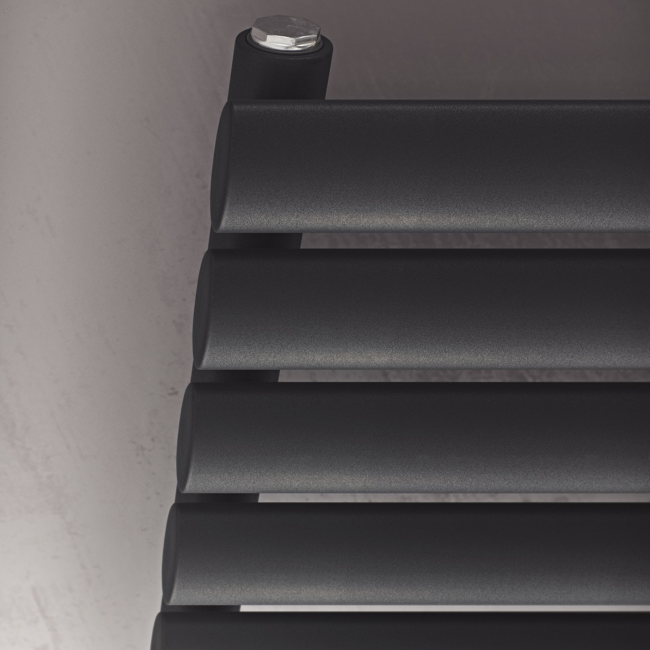 Ximax Matt anthracite Horizontal Designer Radiator, (W)1200mm x (H)584mm