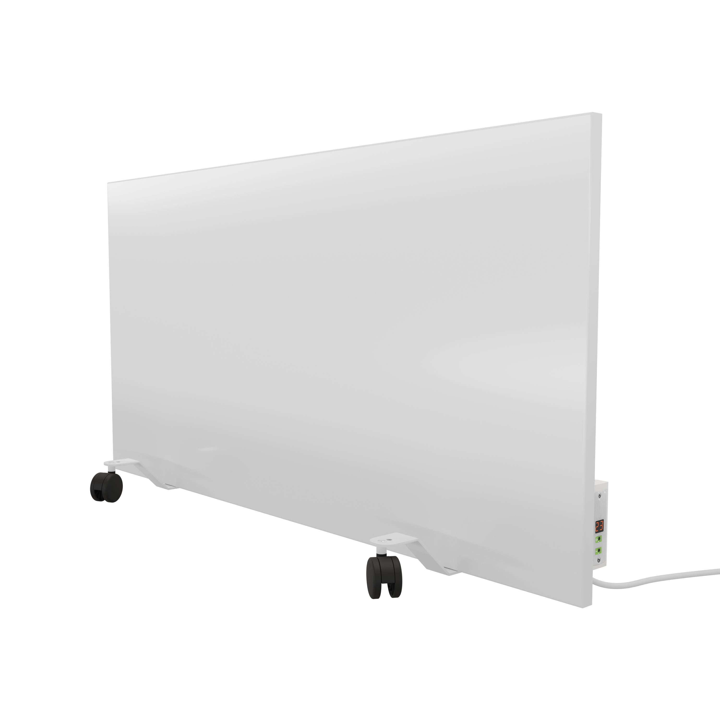 Ximax Matt white Horizontal Electric designer Radiator, (W)1000mm x (H)500mm